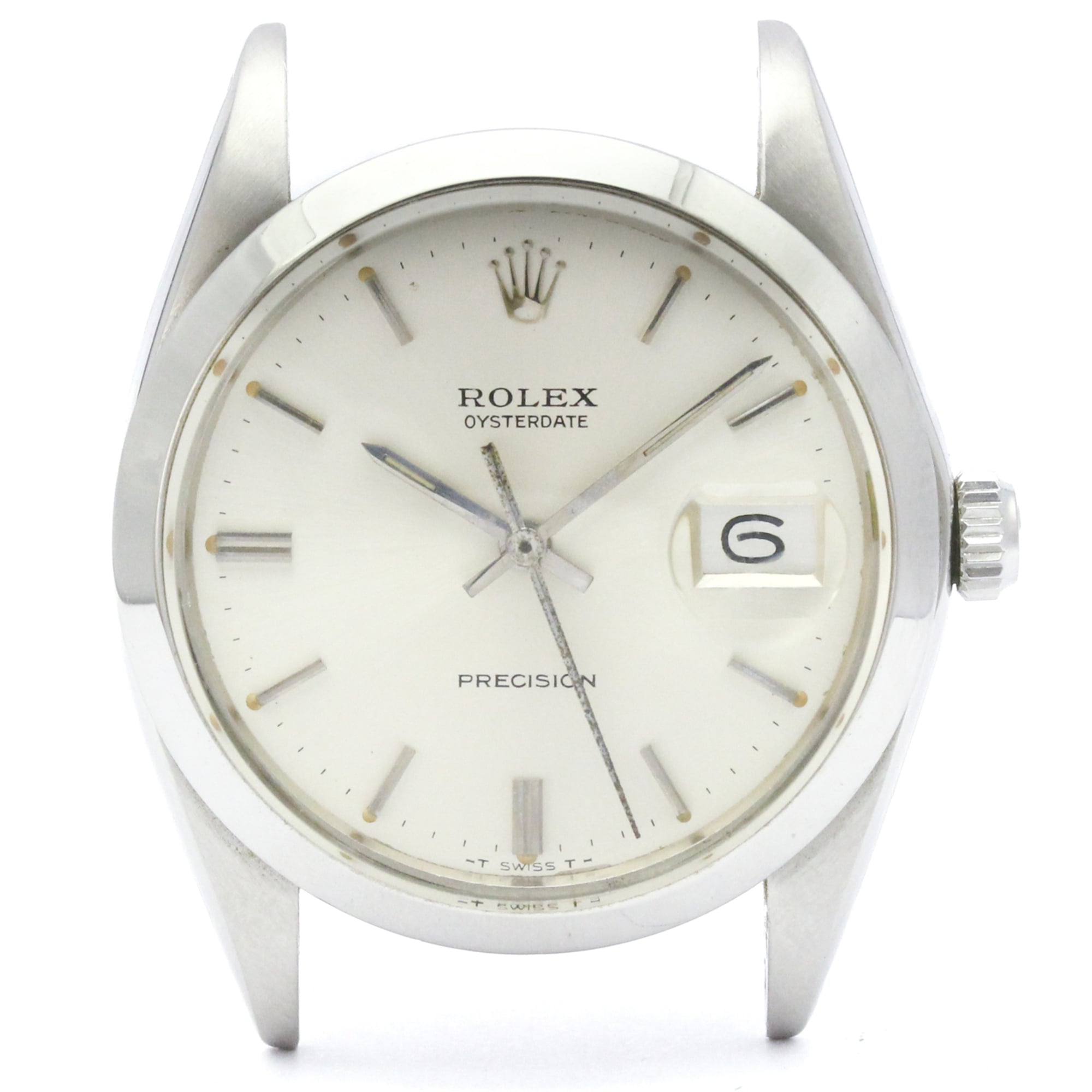 ROLEX Oyster Date Precision 6694 Hand-winding Watch Head Only Vintage