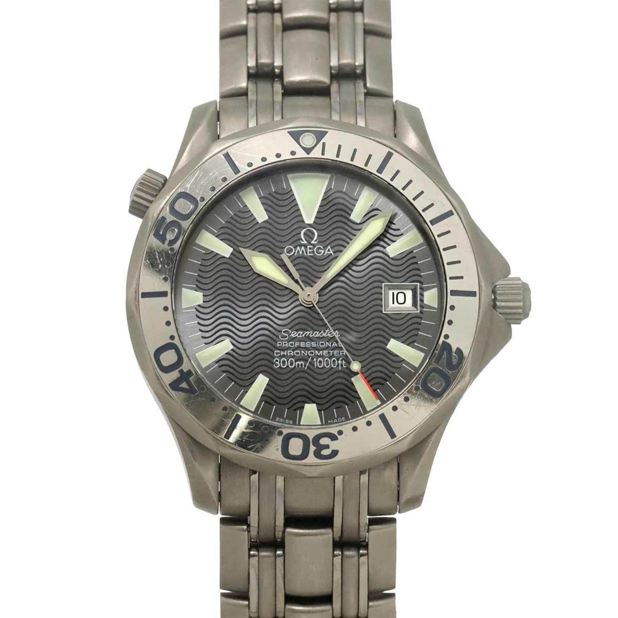 Omega Seamaster Professional 150th Anniversary Edition 2232 30 Men\'s Watch Titanium Date Gray Autom