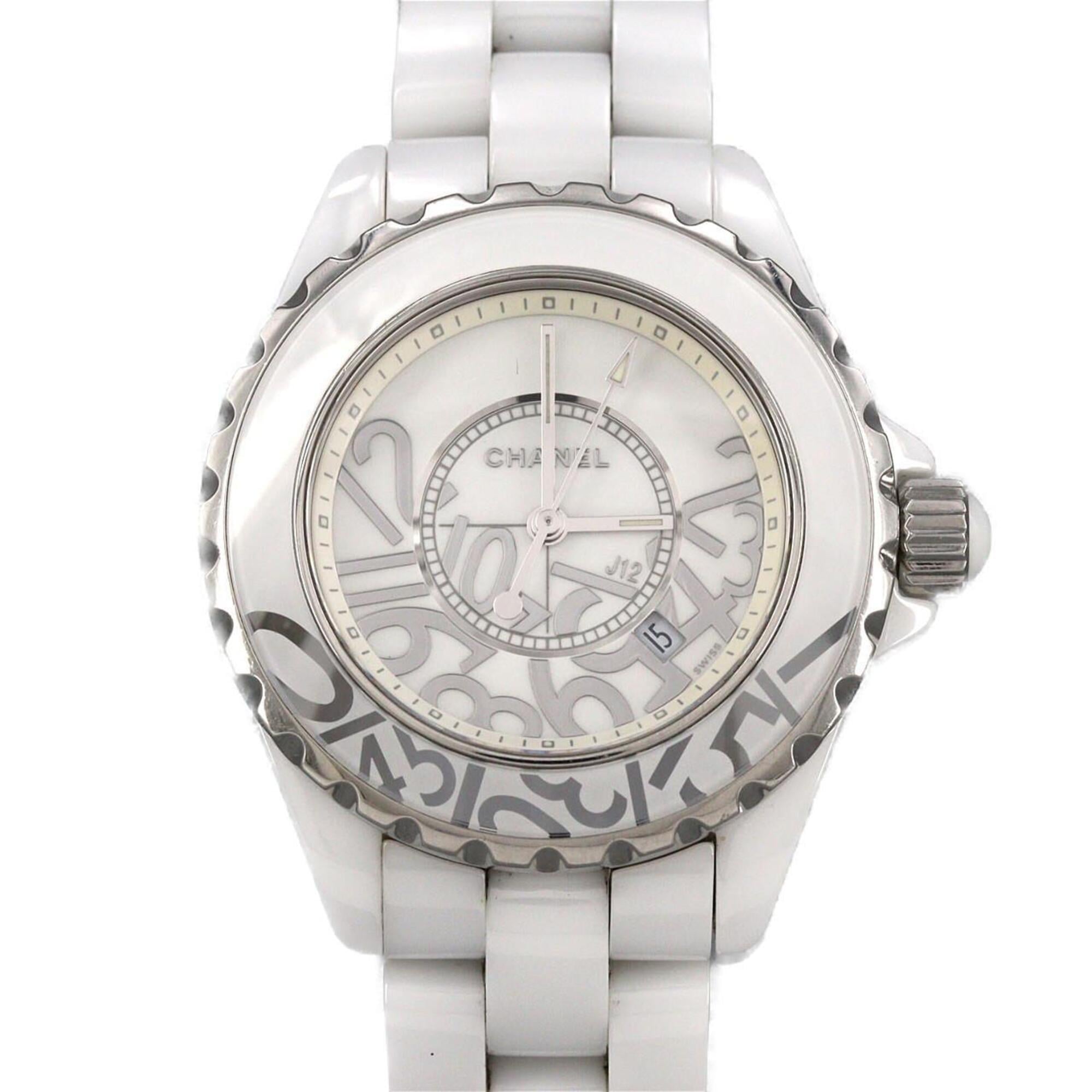 Chanel J12 Graffiti 33mm Ceramic Limited H5239 Quartz Watch