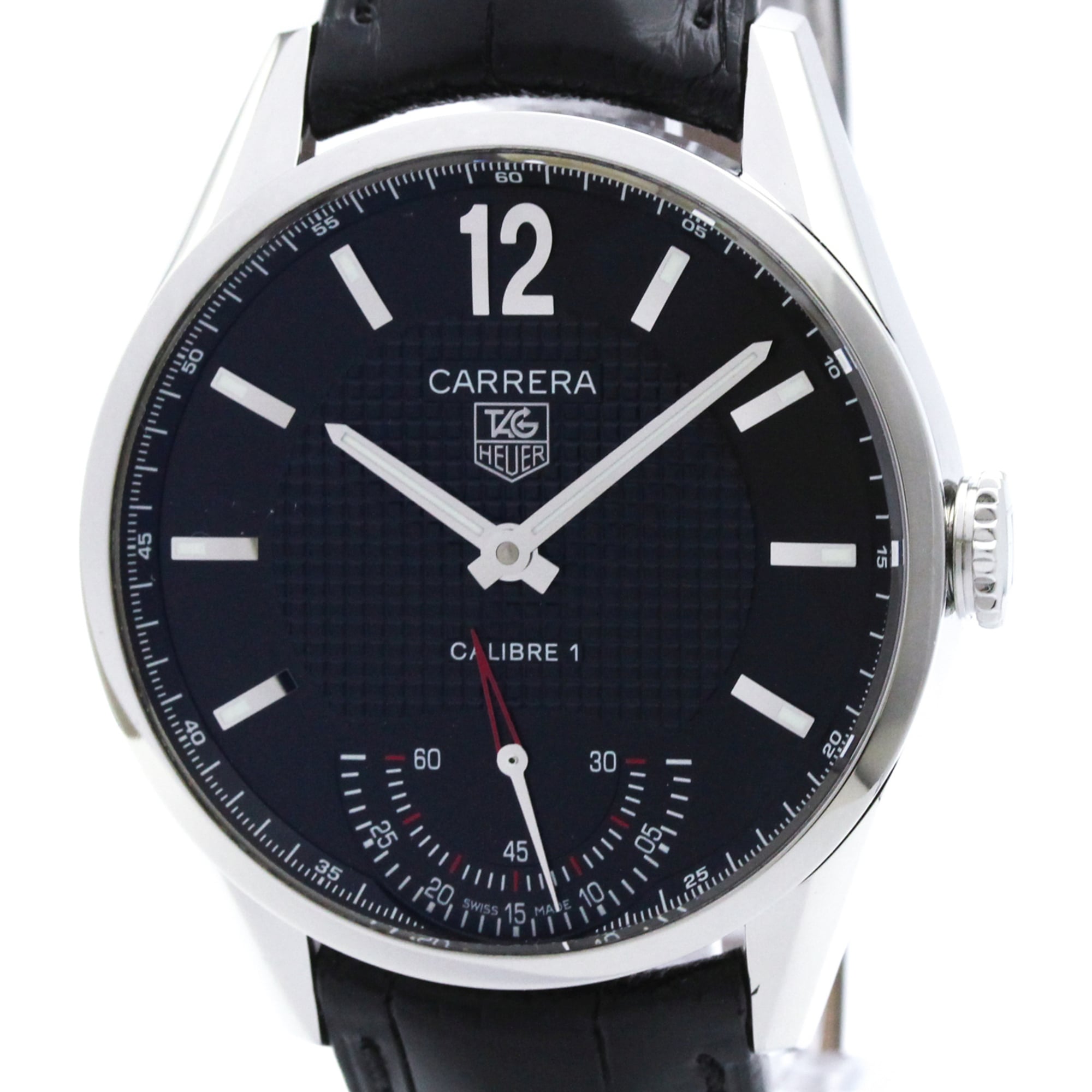 TAG HEUER Carrera Vintage Calibre 01 Steel Mens Watch WV3010 Polished