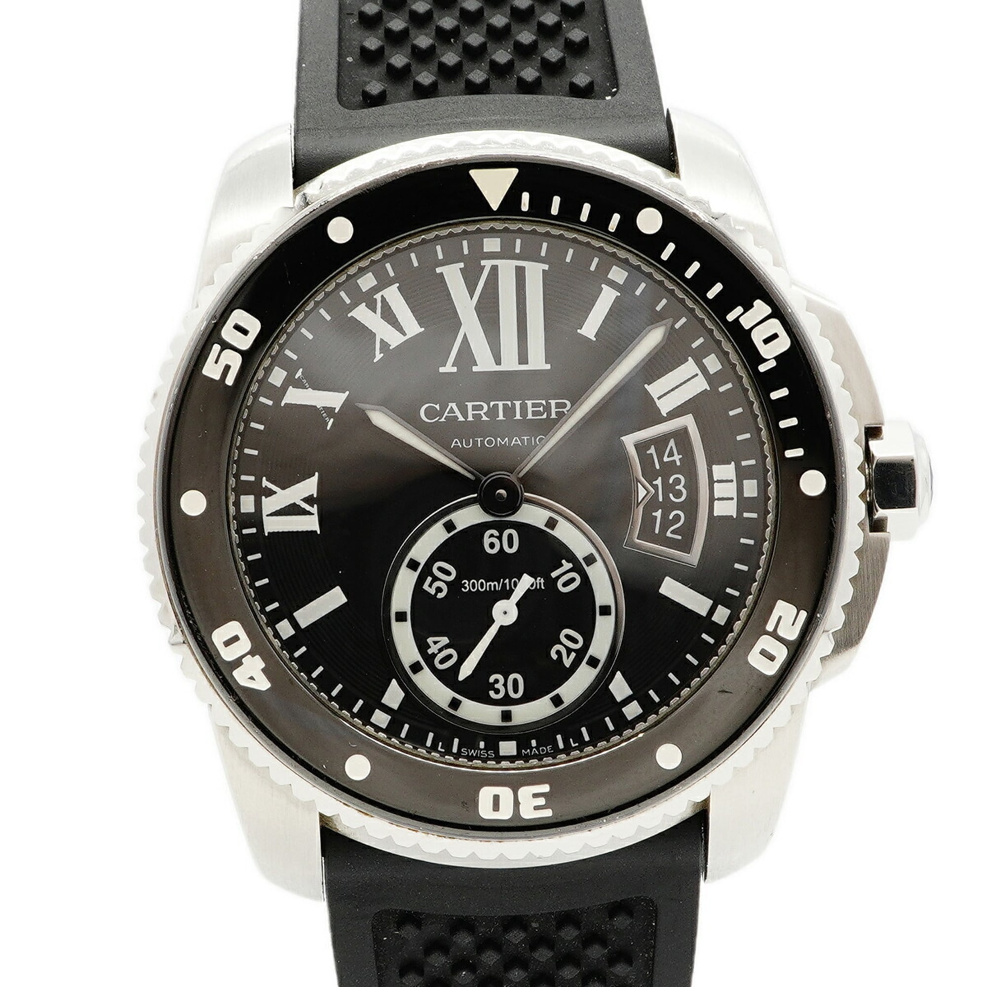 Cartier Calibre Diver 300M W7100056 Black Dial Men\'s Watch