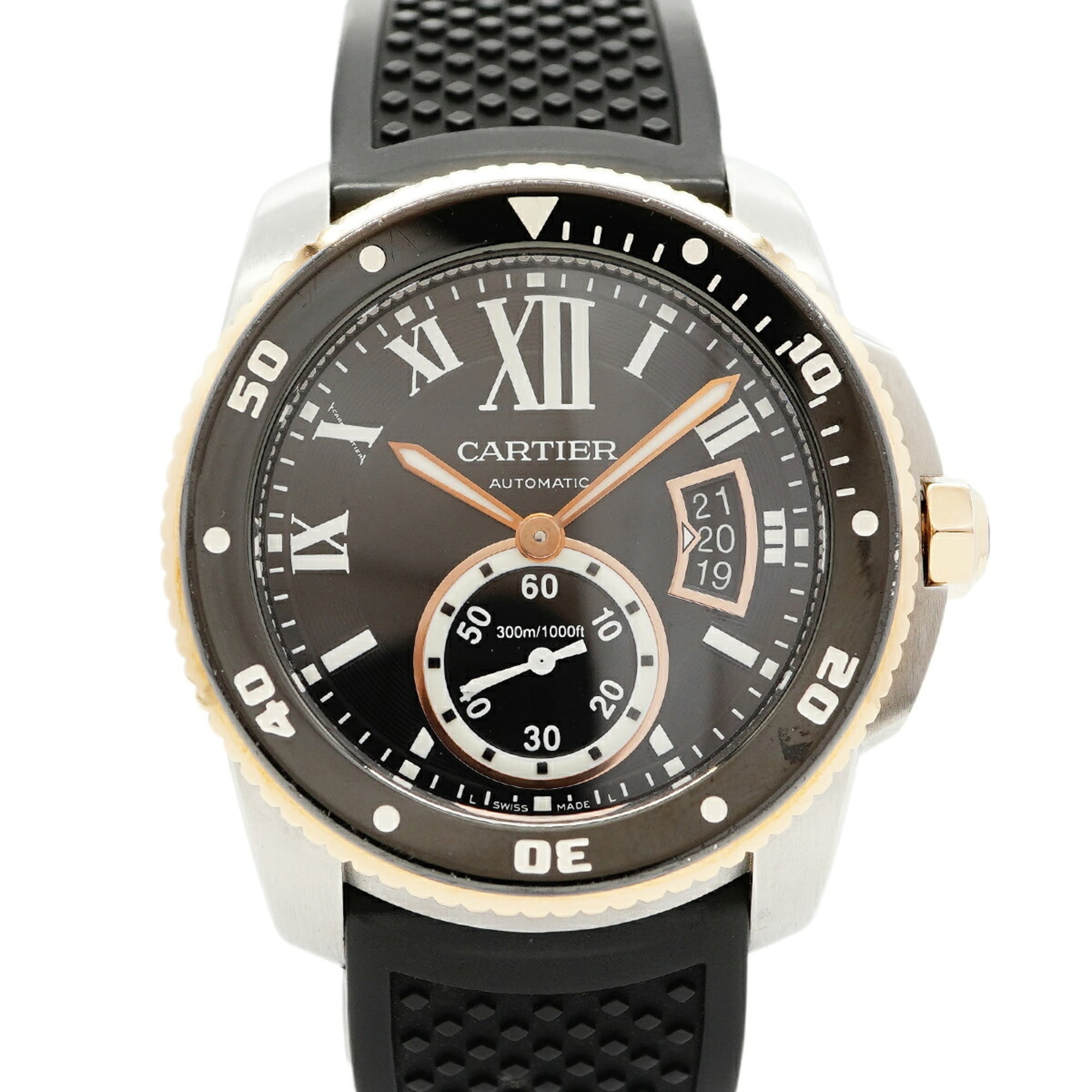 Cartier Calibre Diver W7100055 Black Dial Men\'s Watch