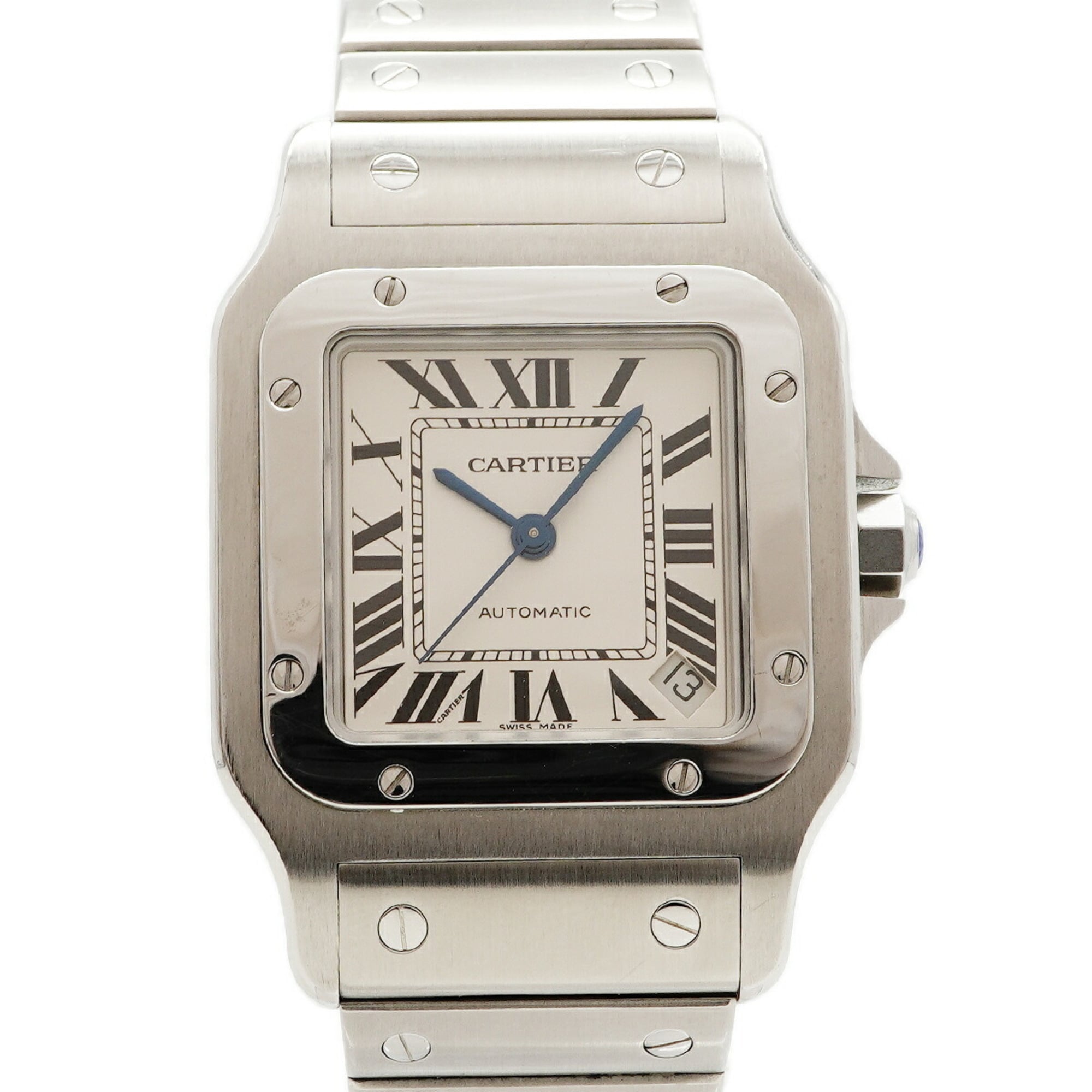 Cartier Santos Galbee XL W20098D6 Silver Dial Men\'s Watch