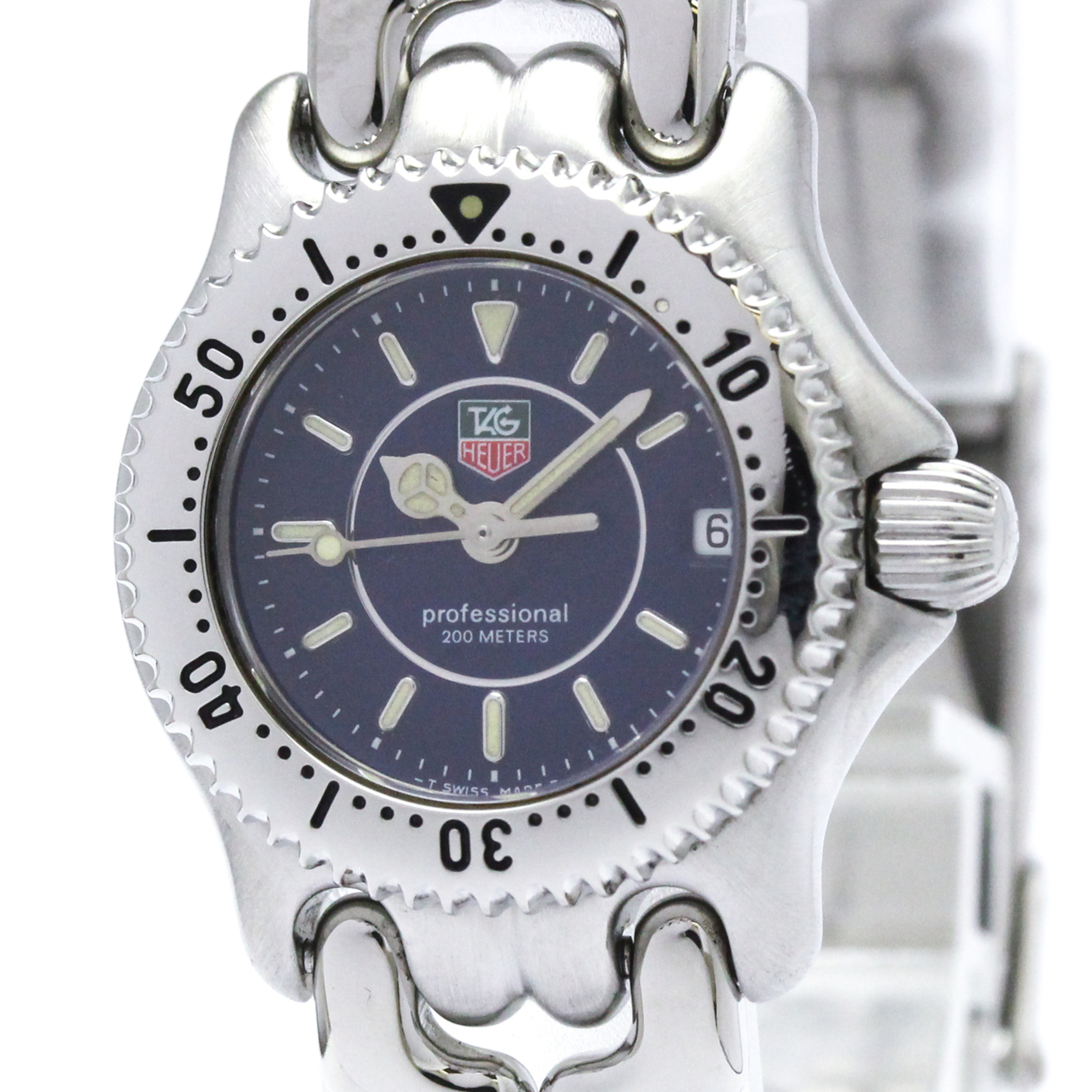 TAG HEUER Sel Professional 200M Steel Quartz Ladies Watch WG141A Polished