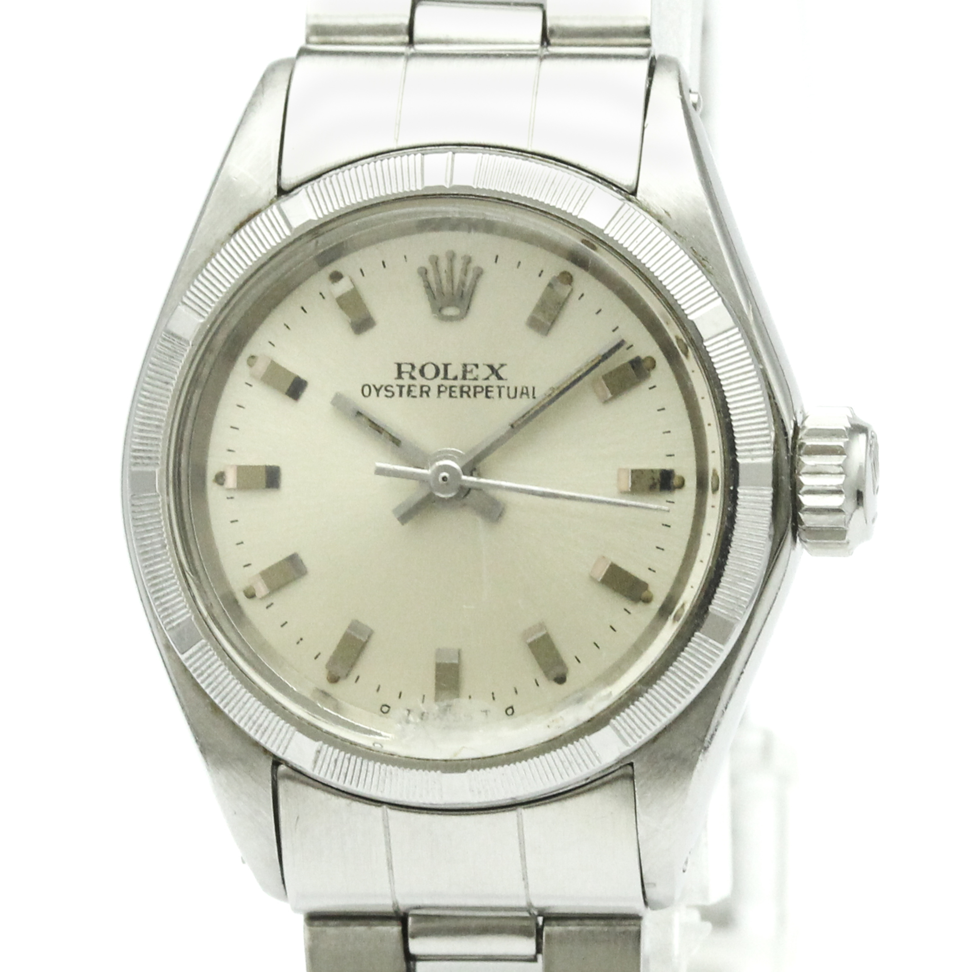 ROLEX Oyster Perpetual 6623 Steel Automatic Ladies Watch Vintage