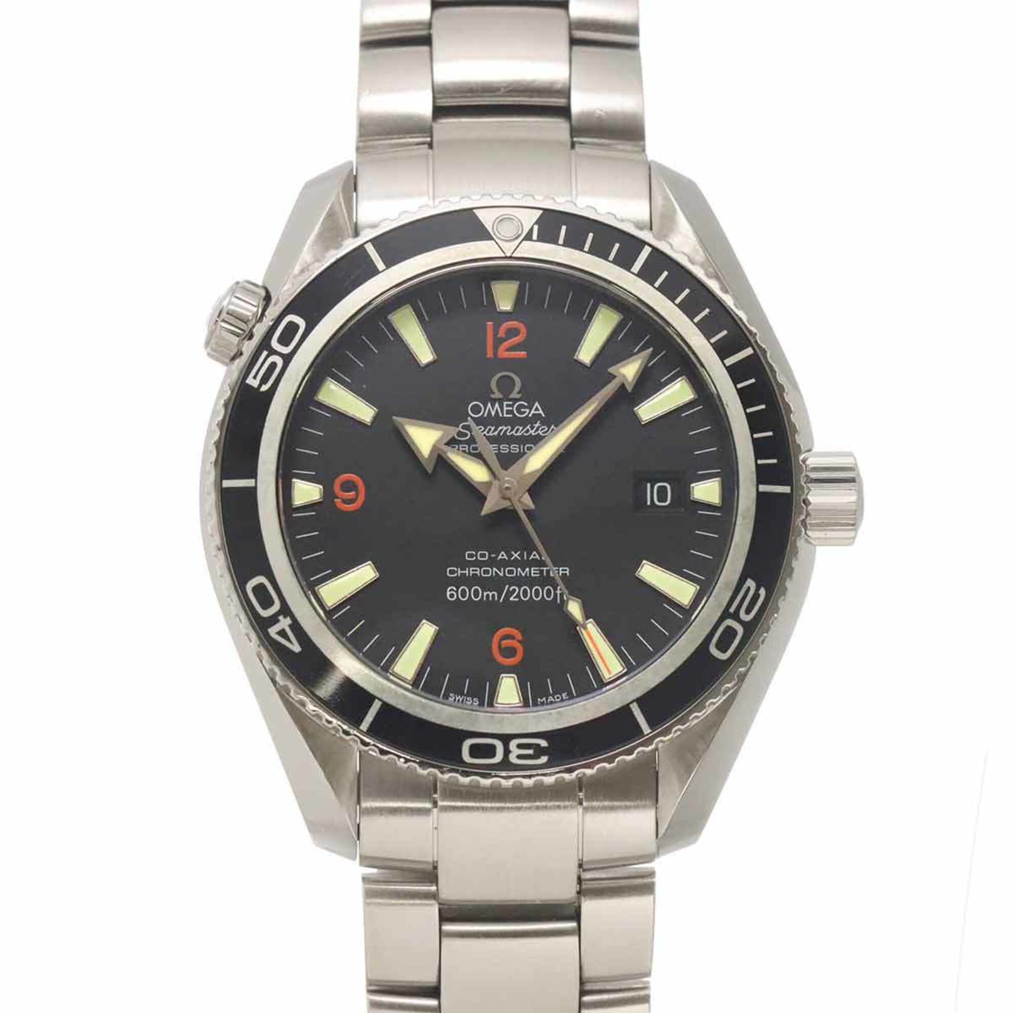 Omega Seamaster Planet Ocean Co-Axial Chronometer 600M 2201 51 Men\'s Watch, Date, Black, Automatic