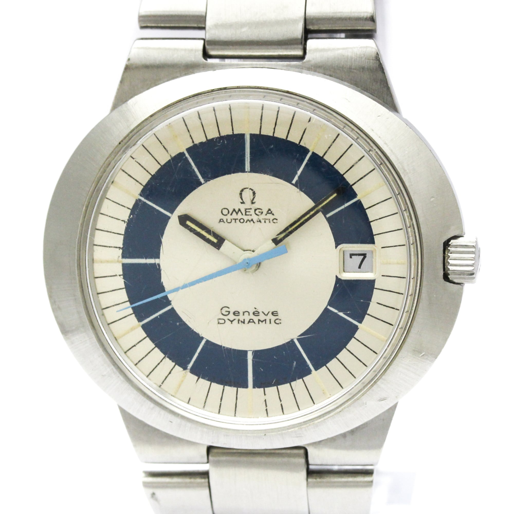 OMEGA Geneve Dynamic Cal 565 teel Automatic Watch 166.039 Vintage