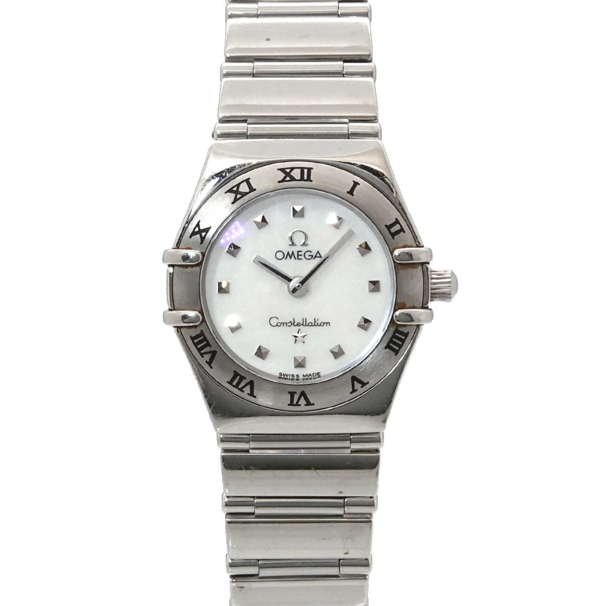 Omega Constellation Mini My Choice 1561 71 Women\'s Watch White Shell Quartz