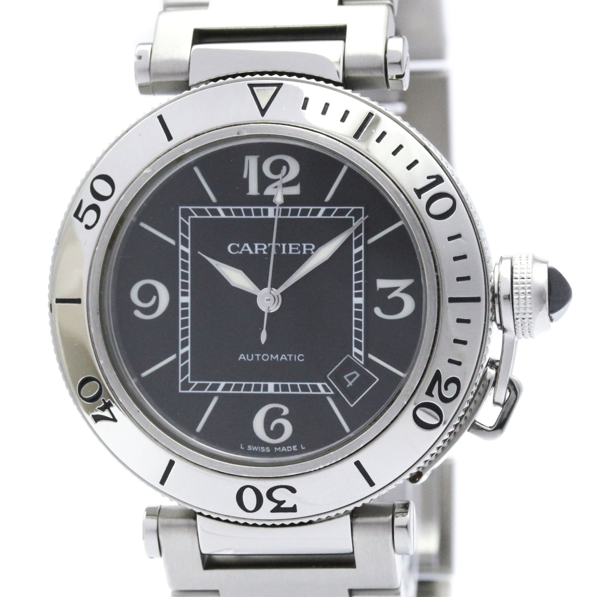 Cartier Pasha Seatimer Automatic Stainless Steel Men\'s Dress/Formal W31077M7