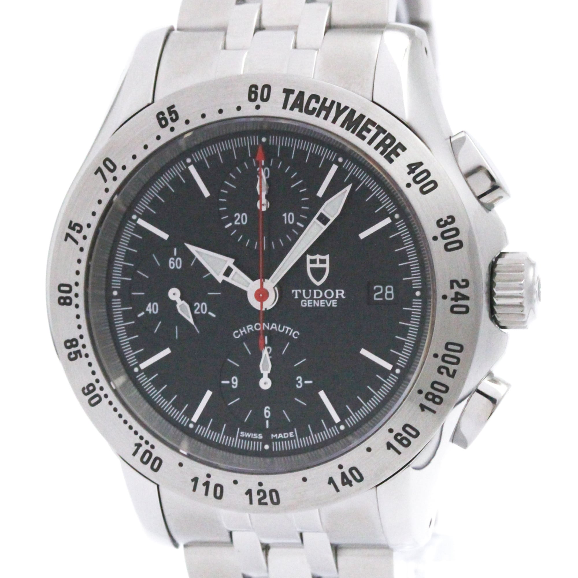 TUDOR Chronautic Chronograph Steel Automatic Mens Watch 79390P Polished