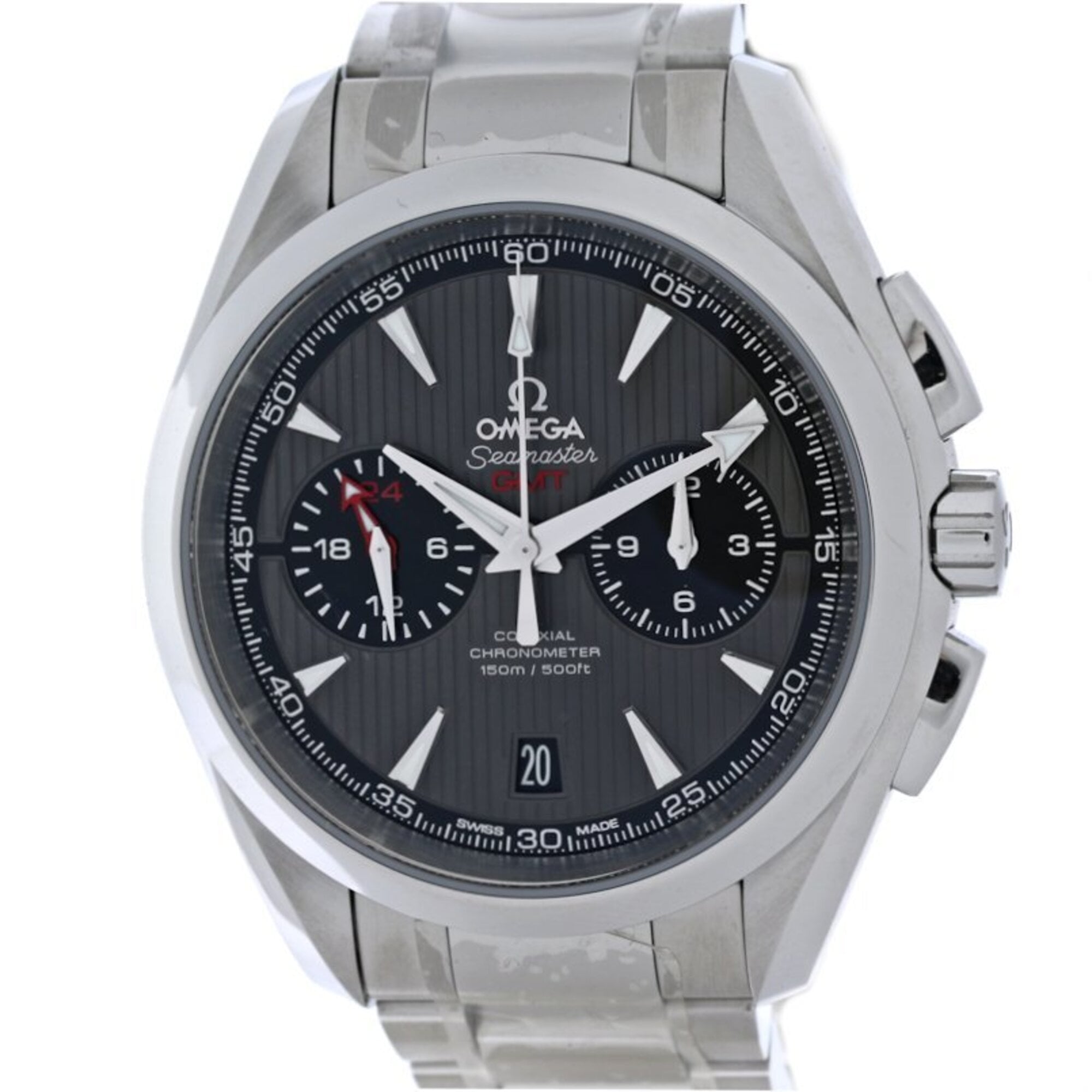 OMEGA Seamaster Aqua Terra 150m Co-Axial Chronometer GMT 231.10.43.52.06.001 Men\'s Watch Stainless