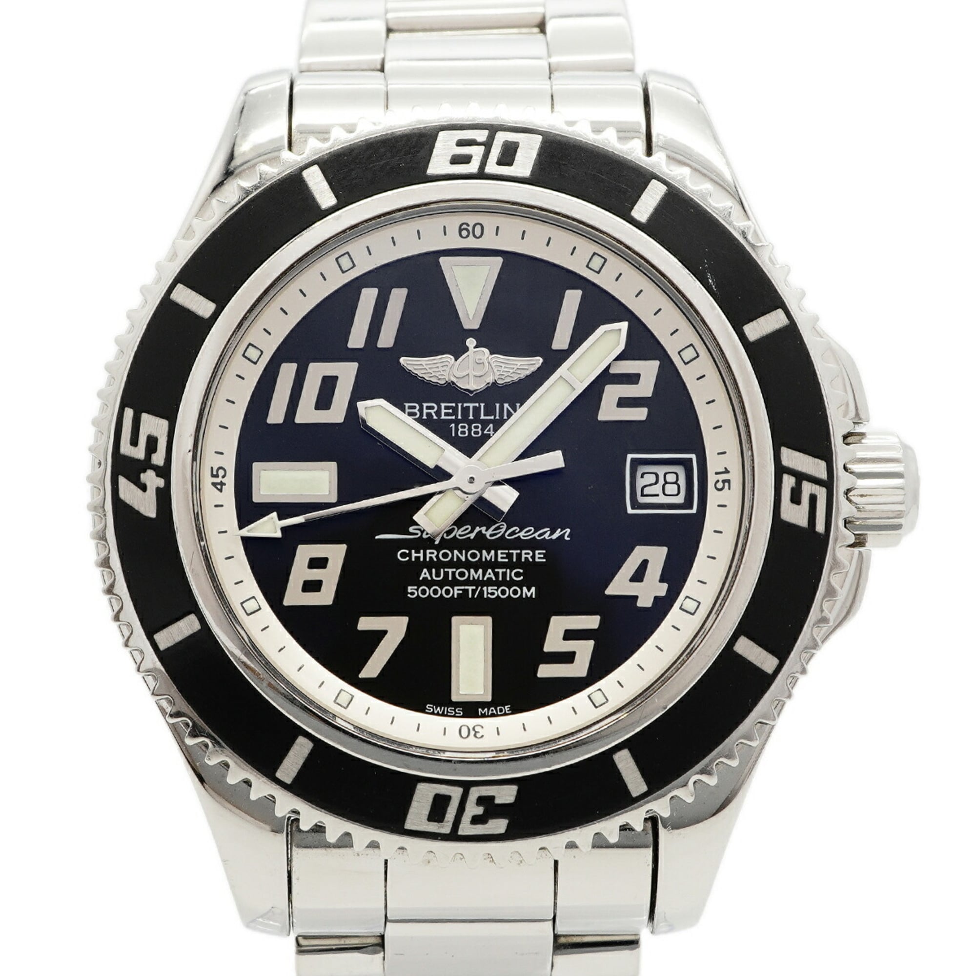 Breitling Superocean 42 A1736402 A17364 Black Dial Men\'s Watch