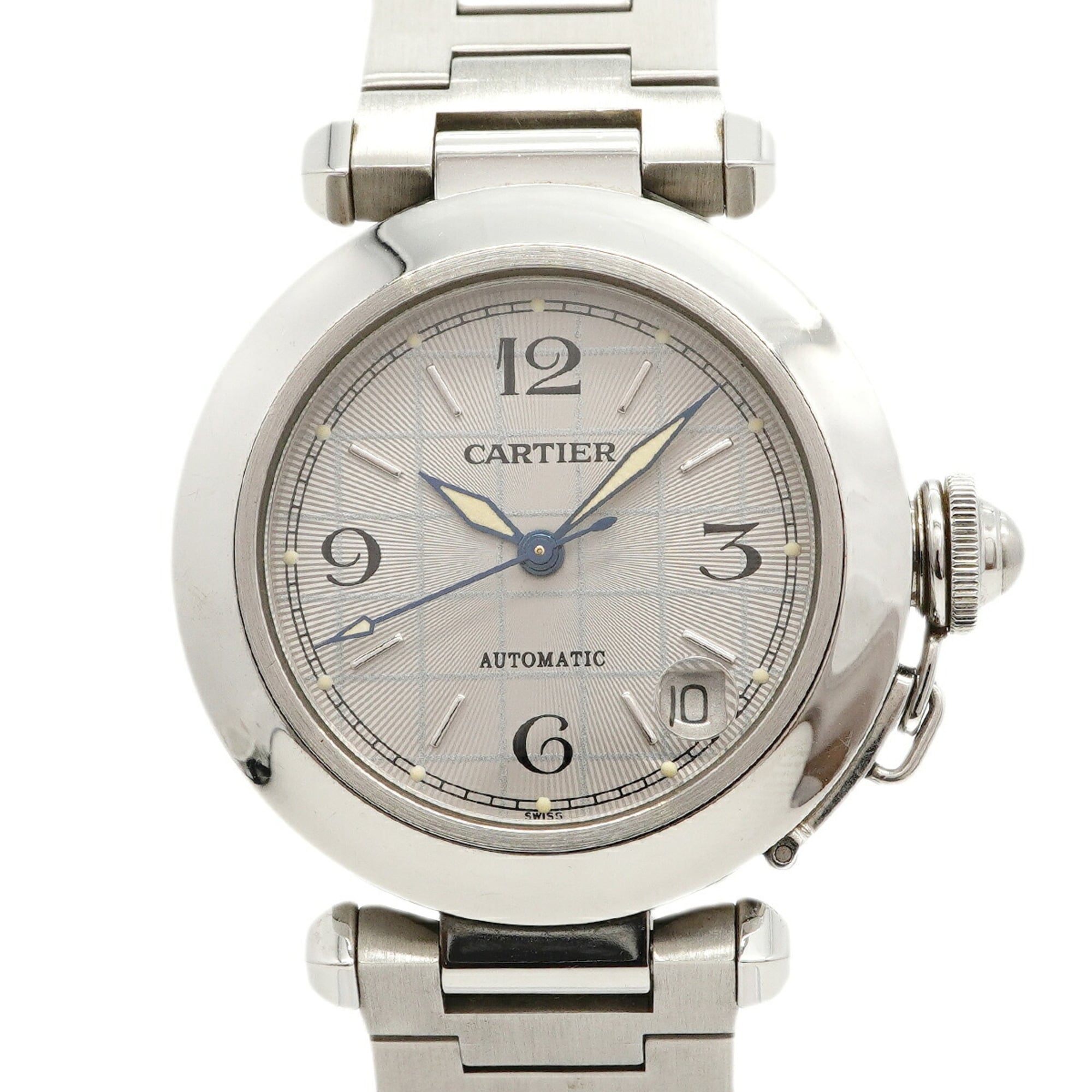 Cartier Pasha C W31023M7 Silver Dial Watch (Boys\' Size)