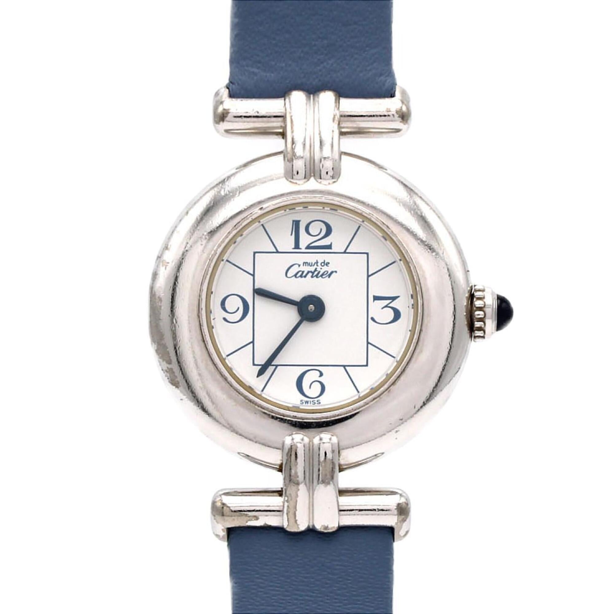 Cartier Must ColisŽe SM W1011455 Silver Quartz Watch