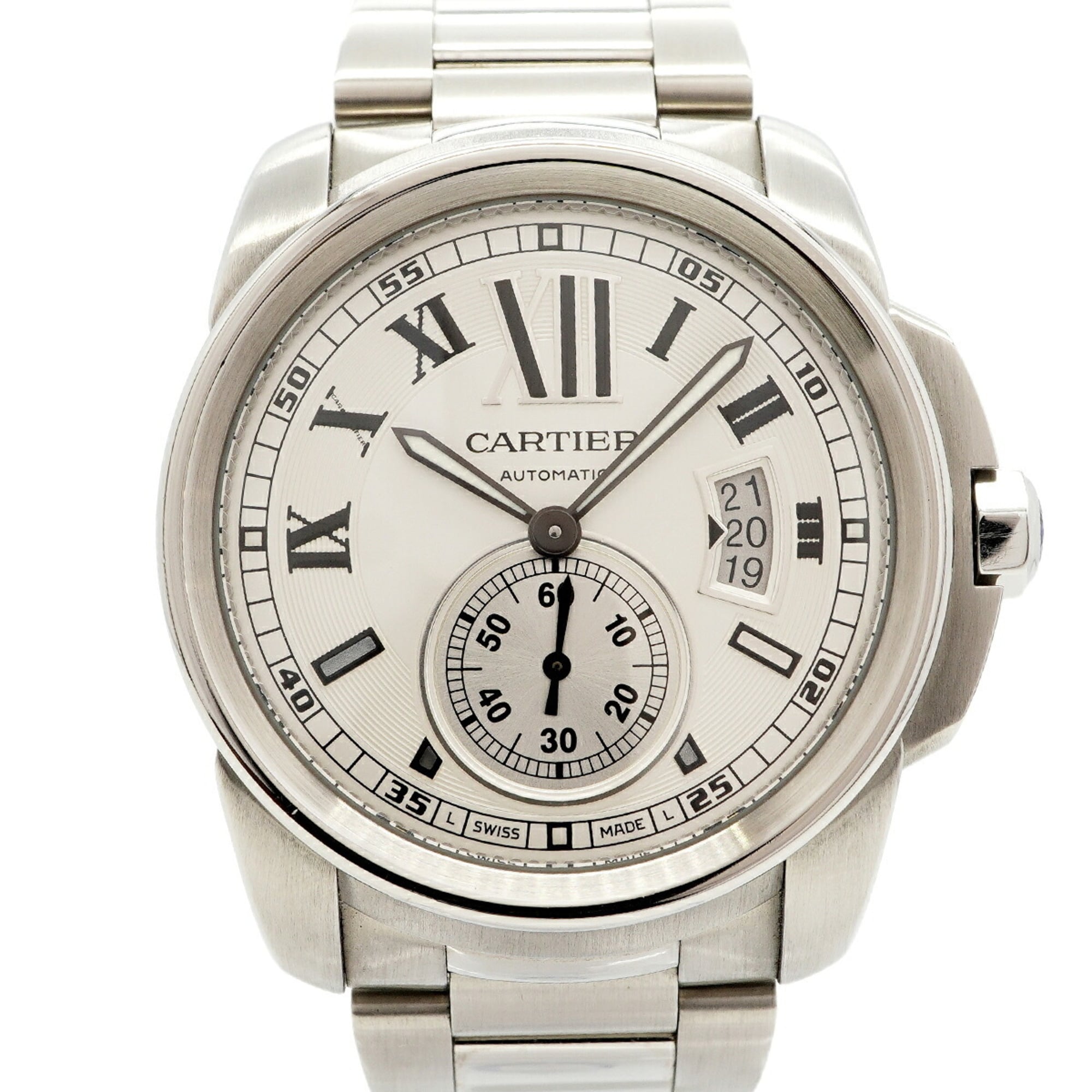 Cartier Calibre W7100015 Silver Dial Men\'s Watch