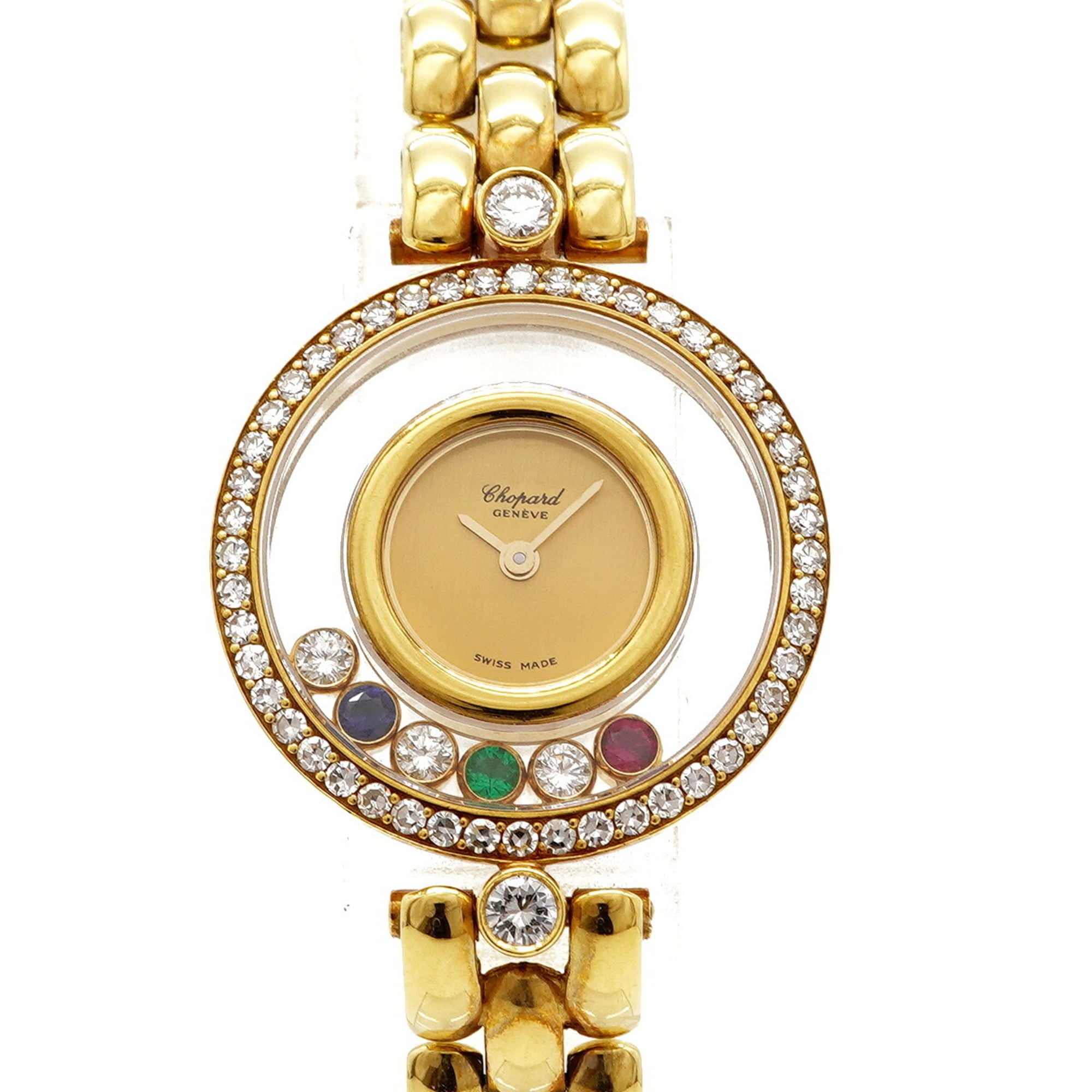 Chopard Happy Diamonds YG 20 3926-24 Gold Dial Women\'s Watch