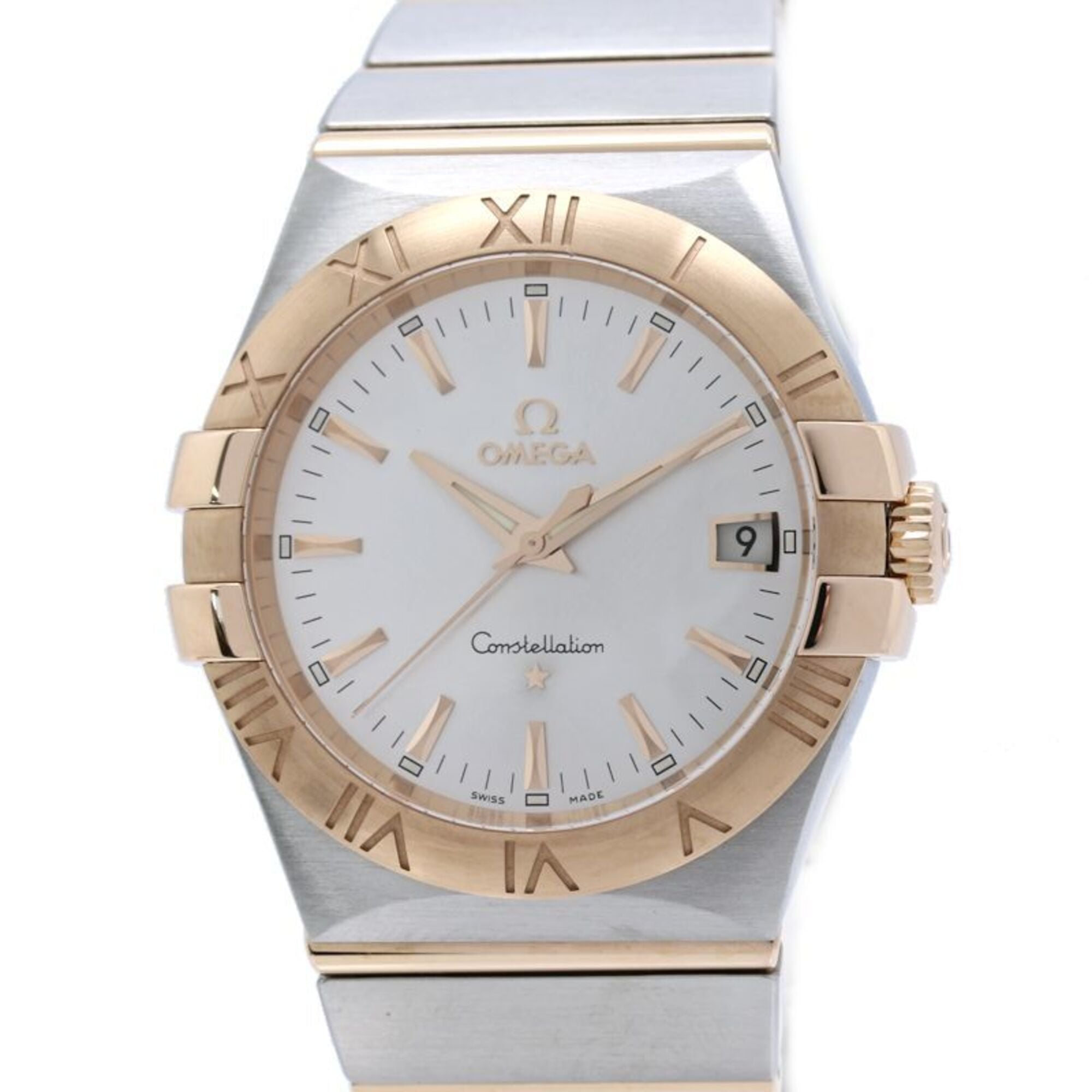 OMEGA Constellation Co-Axial Chronometer 123.20.35.60.02.001 Men\'s Watch, Stainless Steel x 18K Pin