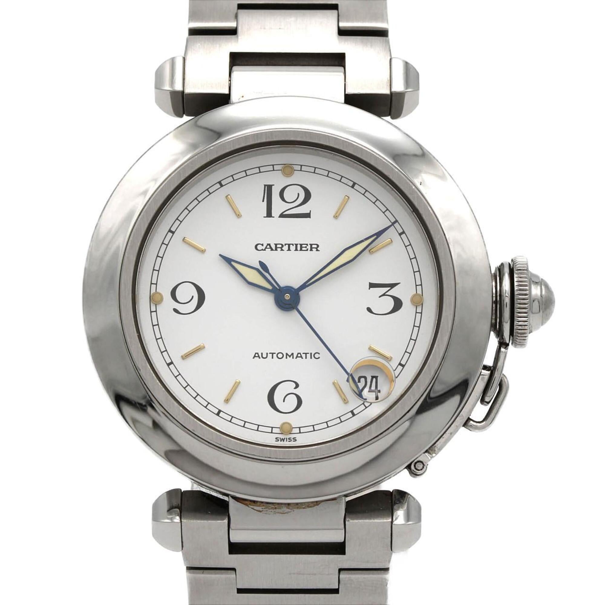 Cartier Pasha C W31015M7 Stainless Steel Automatic Watch