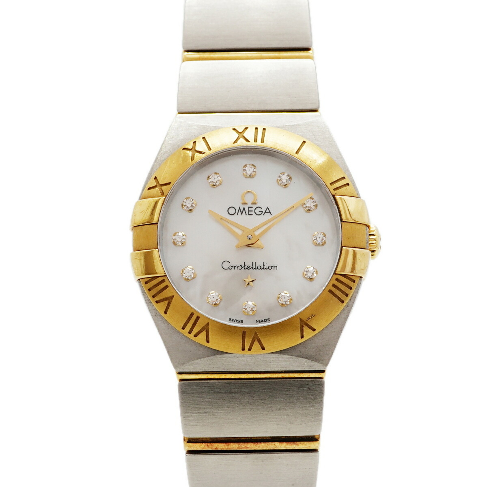 Omega Constellation Brushed Diamond 123.20.24.60.55.002 White Dial Women\'s Watch