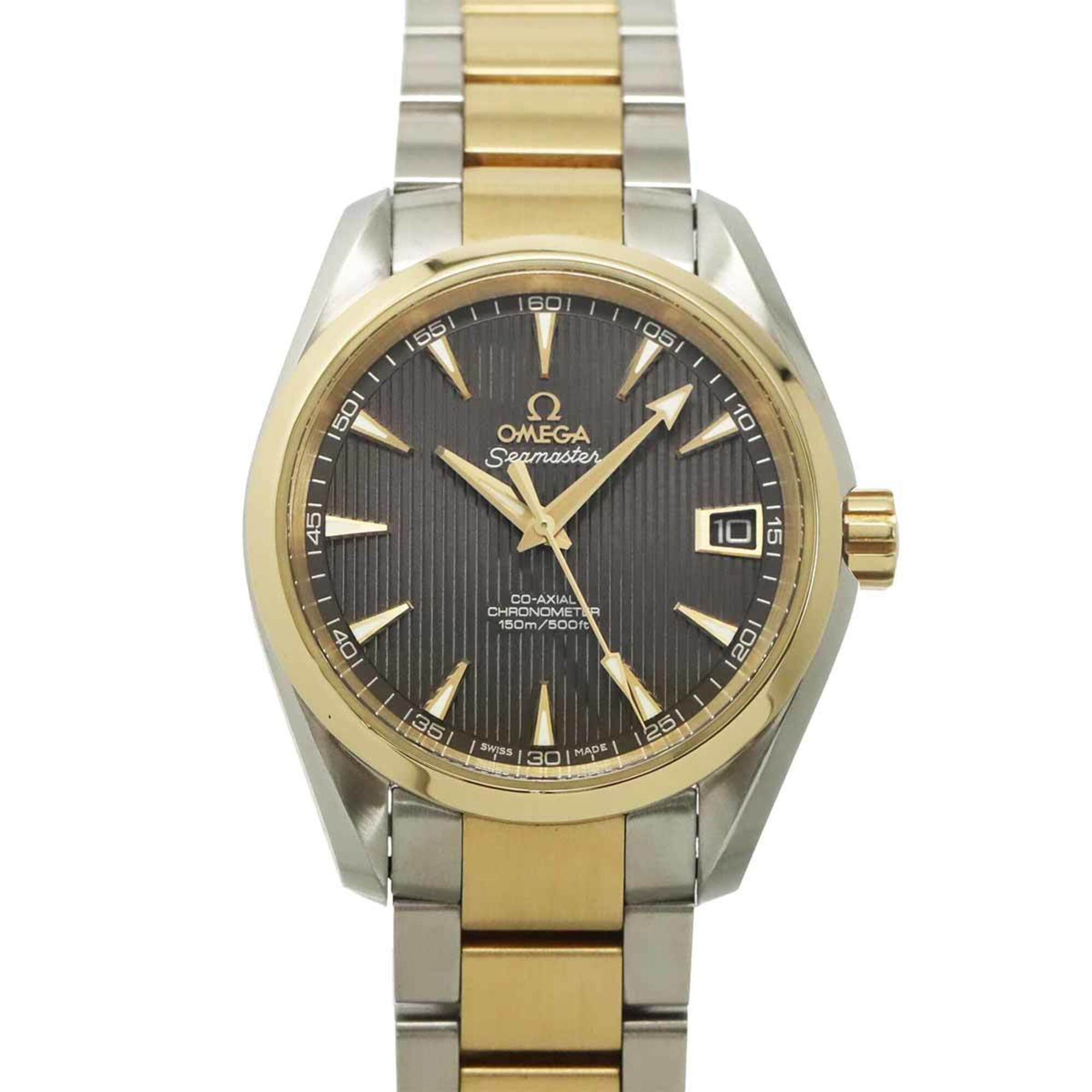 Omega Seamaster Aqua Terra Two-Tone Co-Axial 231 20 39 21 06 002 Men\'s Watch Date Yellow Gold Autom