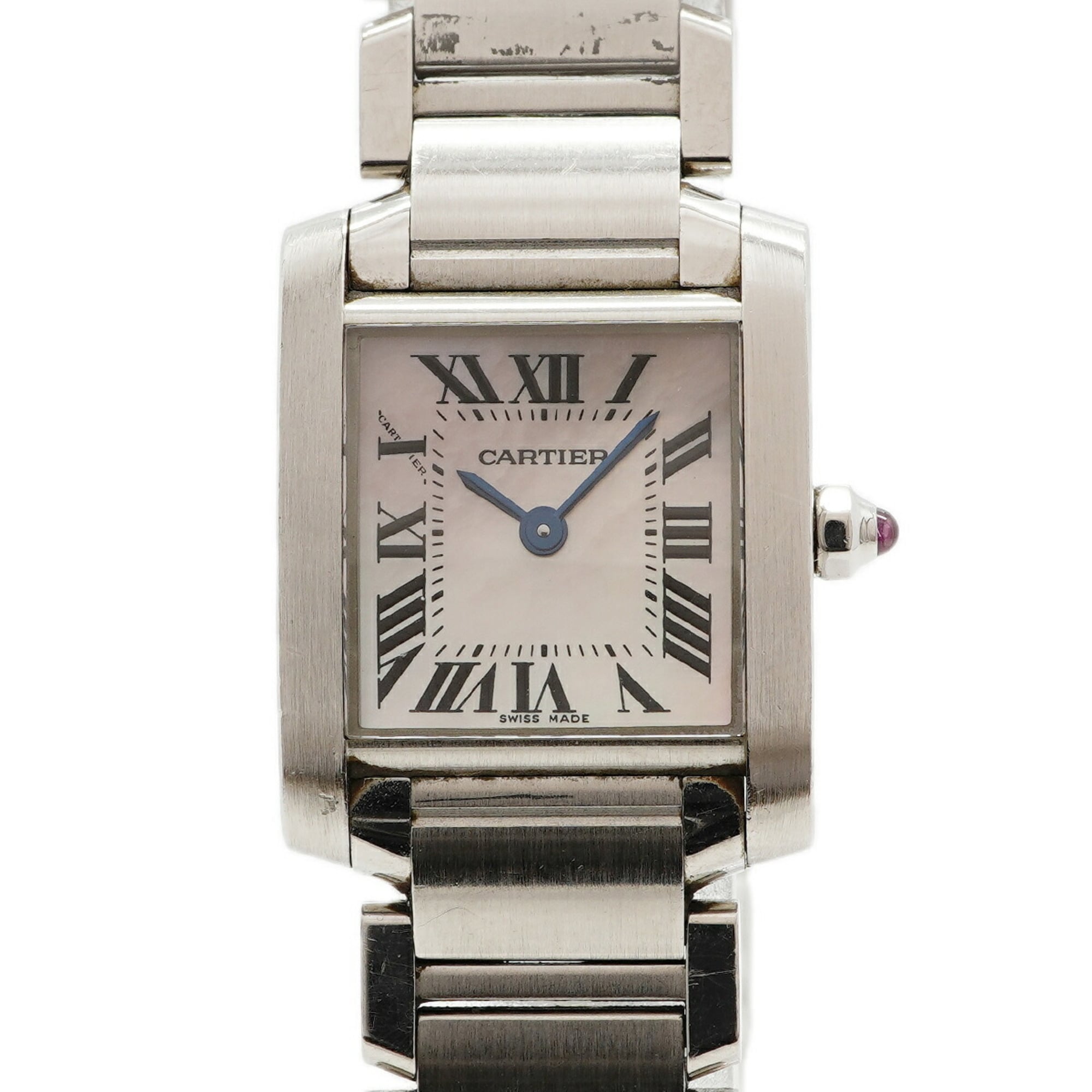 Cartier Tank Franaise SM W51028Q3 Pink Dial Women\'s Watch