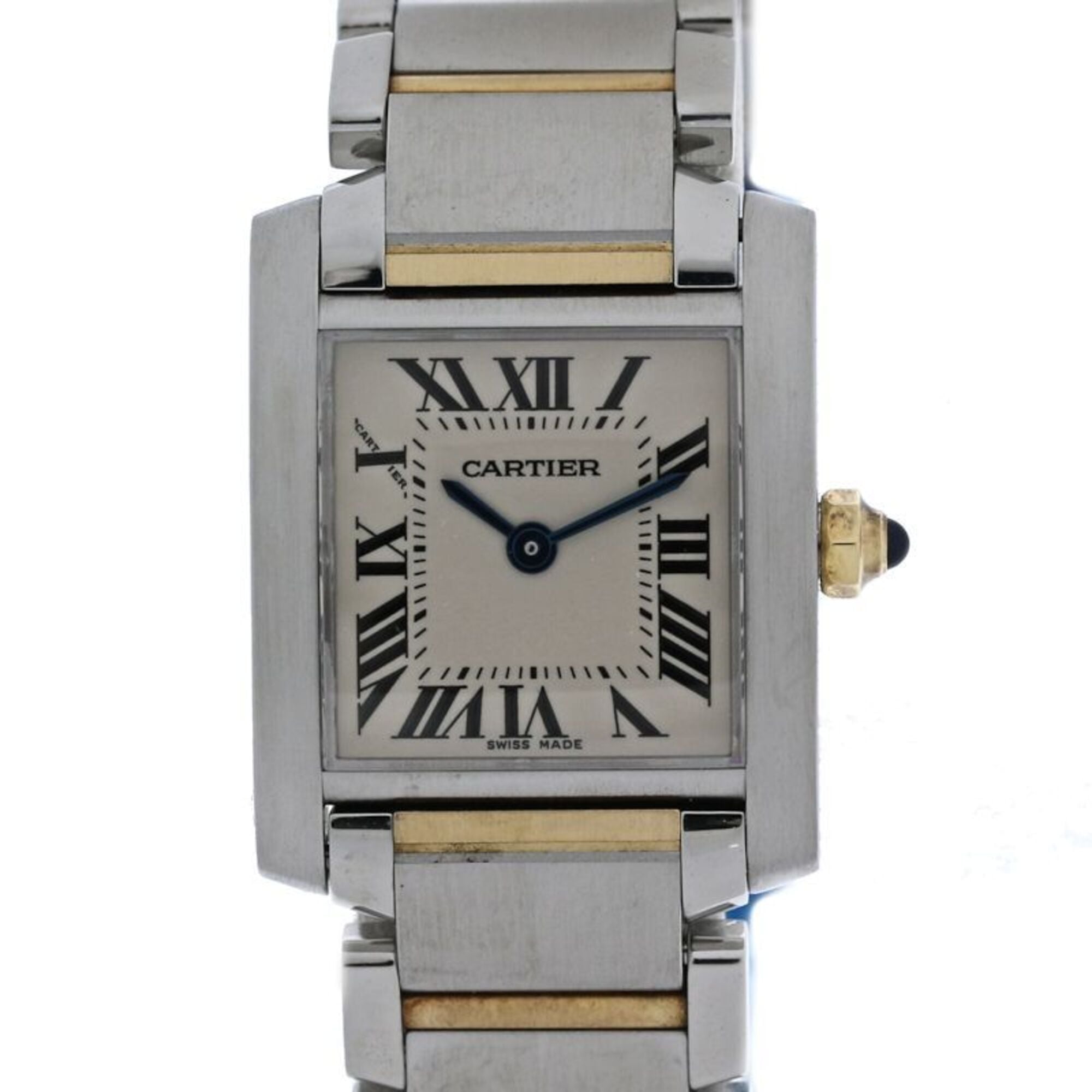 CARTIER Tank Franaise SM W51007Q4 Women\'s Watch SSx18K Yellow Gold 40515