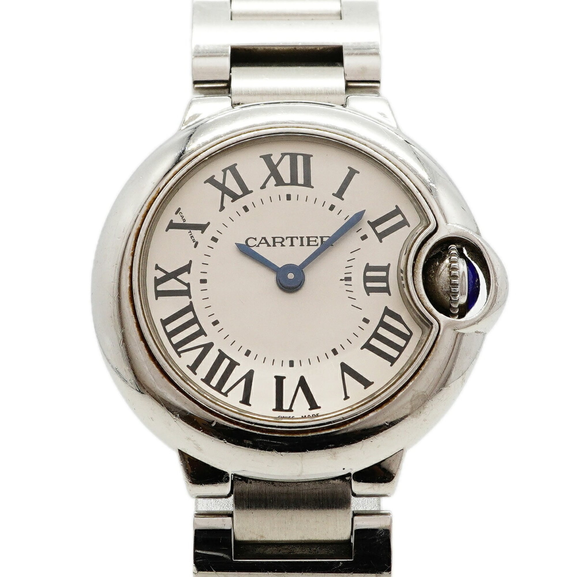 Cartier Ballon Bleu SM W69010Z4 Silver Dial Women\'s Watch