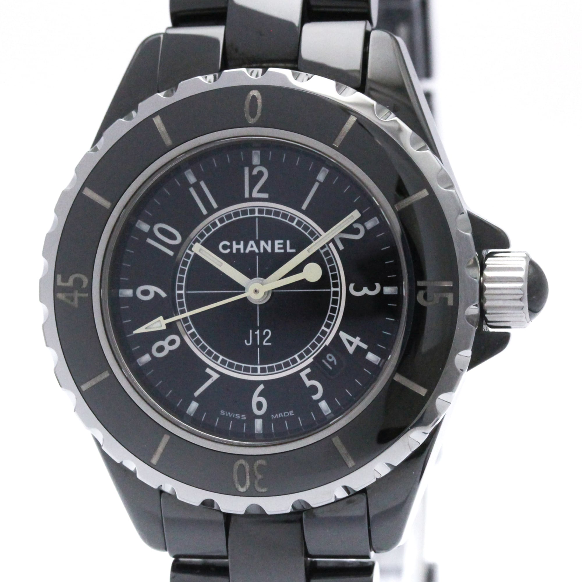 CHANEL J12 Ceramic Quartz Ladies Watch H0682 Polished