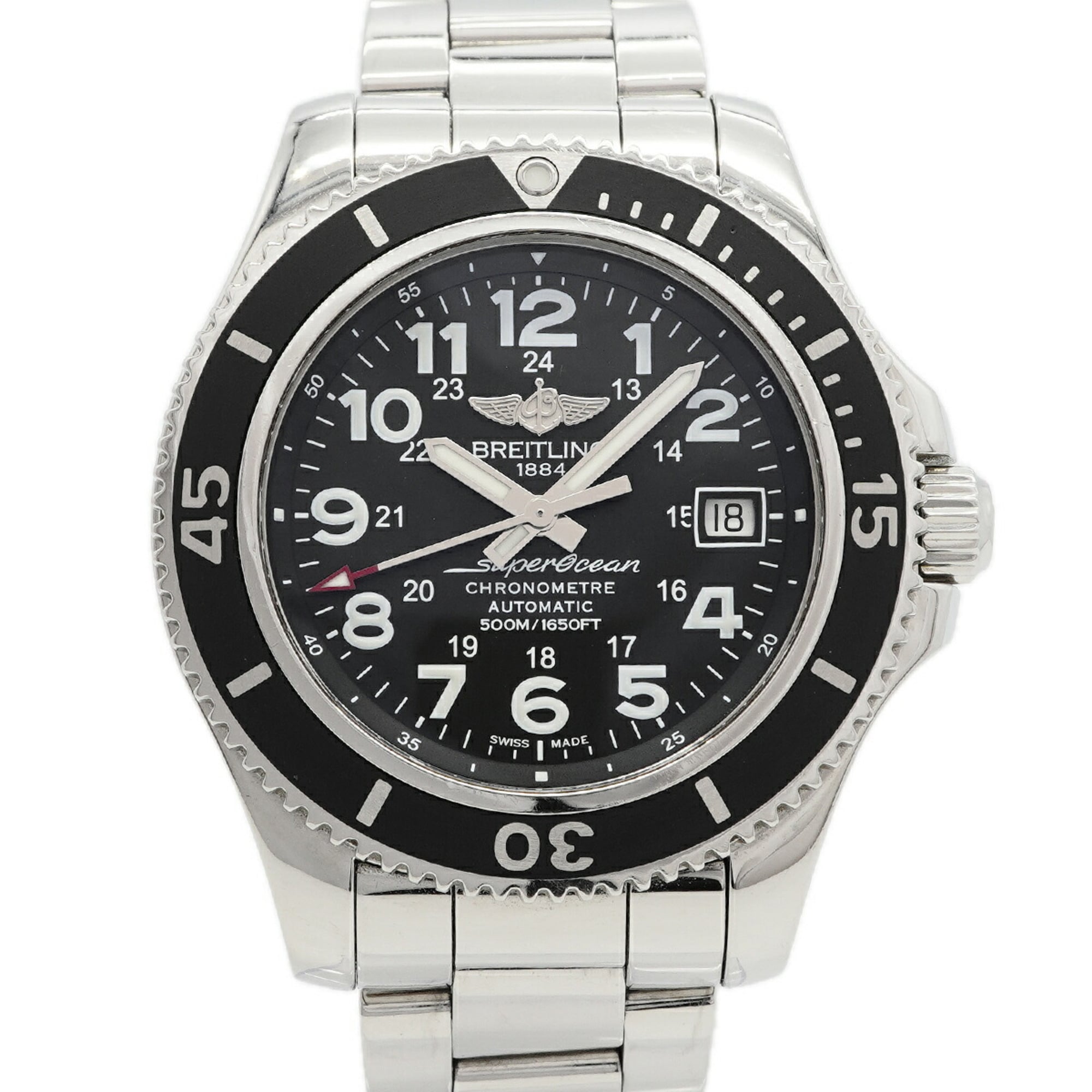 Breitling Superocean II A17365 Black Dial Men\'s Watch