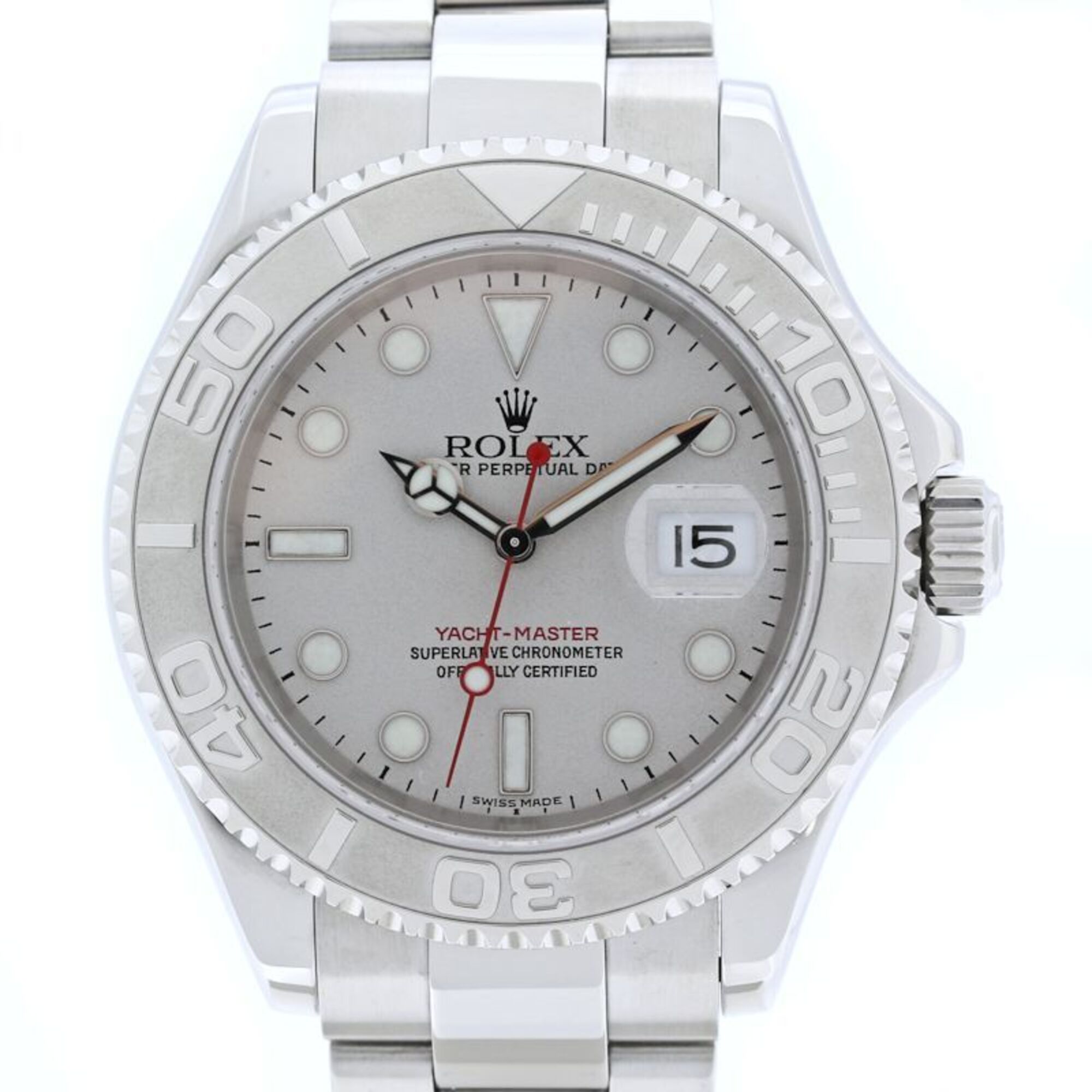 ROLEX Yachtmaster Rolesium 16622 Men\'s Watch SS 40552