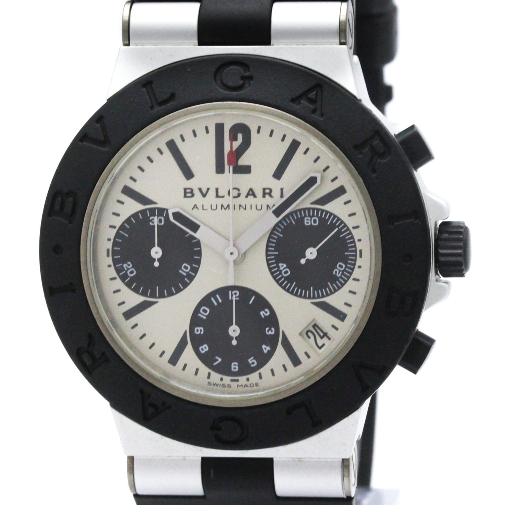 BVLGARI Aluminium Chronograph Automatic Mens Watch AC38TA