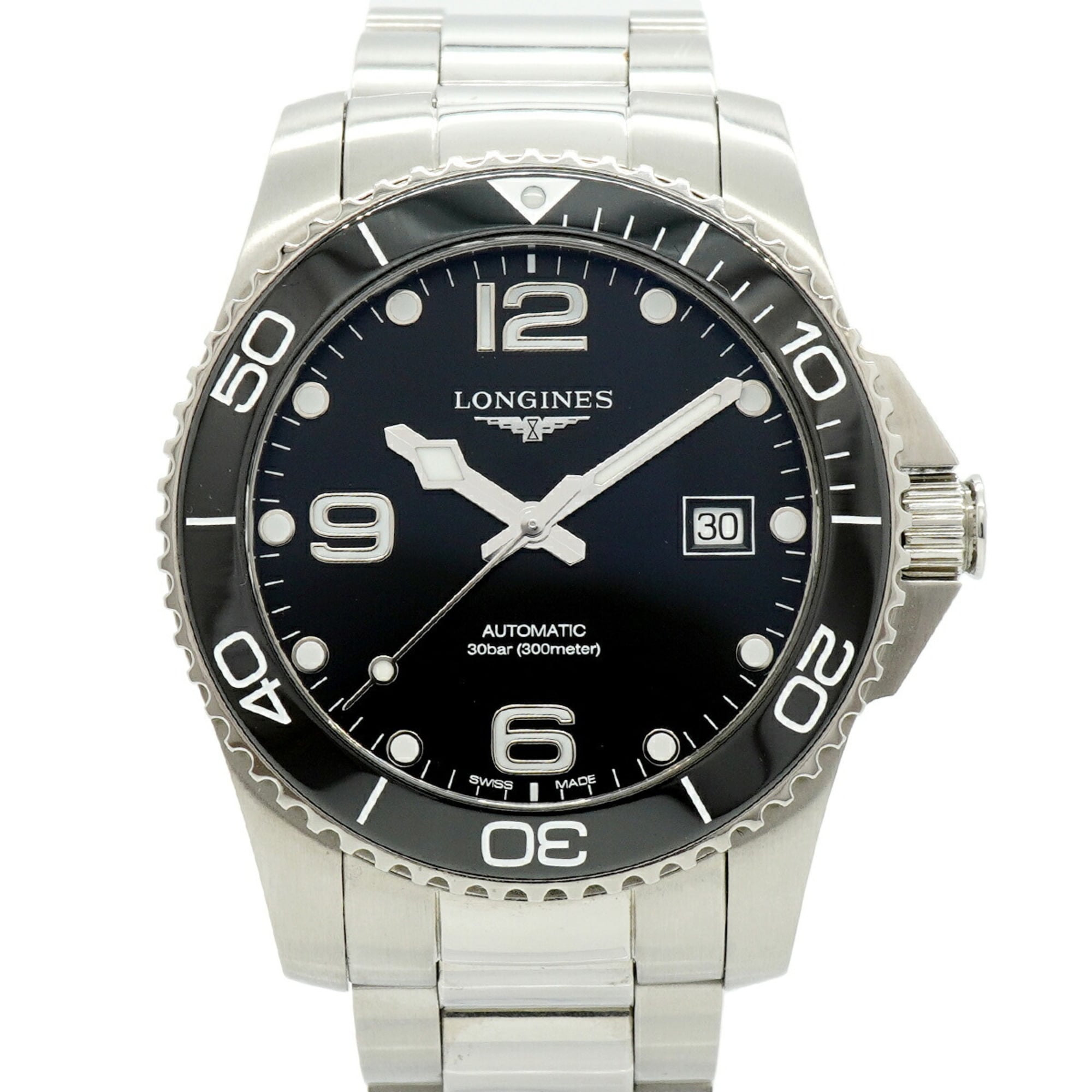 Longines HydroConquest L3.781.4 Black Dial Men\'s Watch