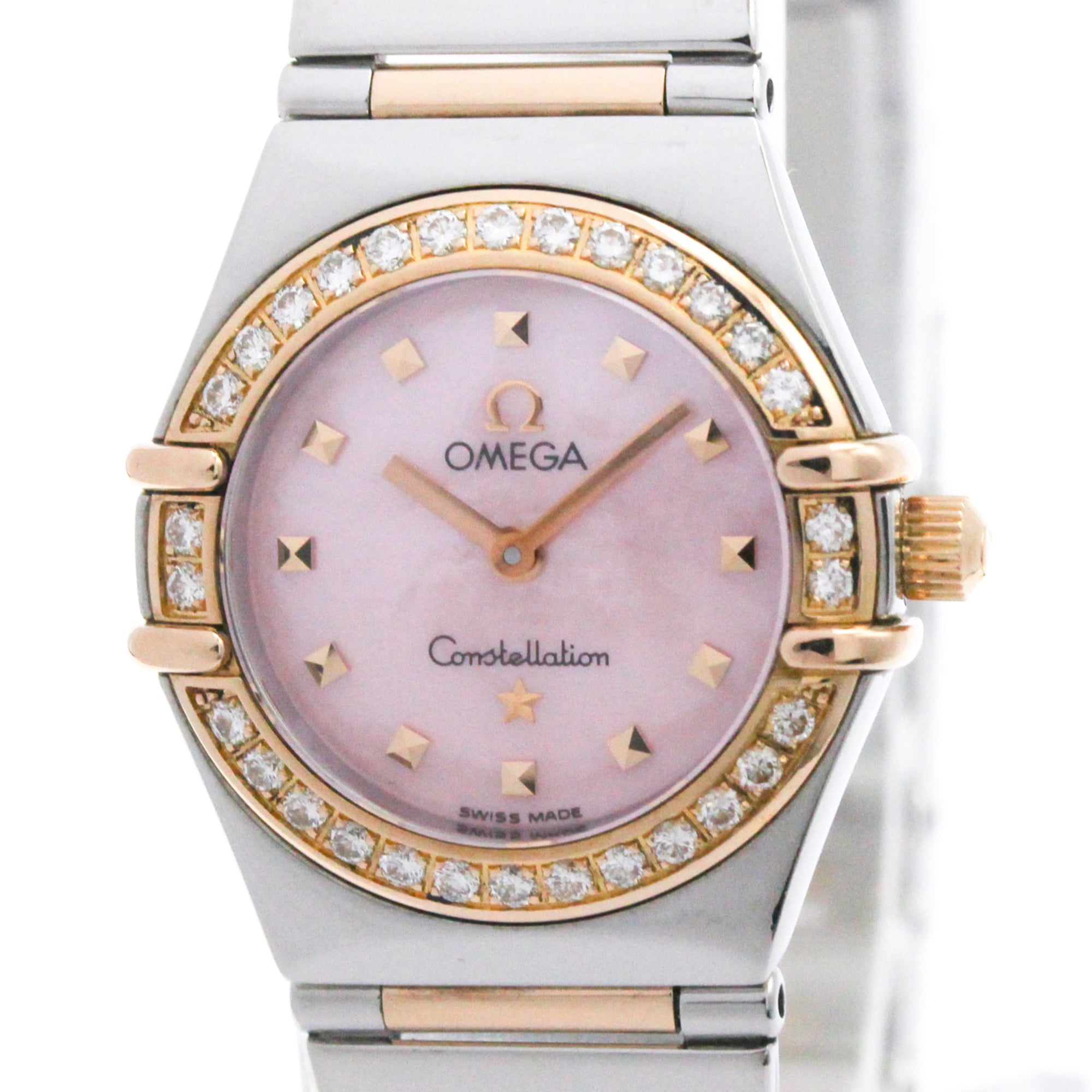 OMEGA Constellation My Choice Diamond MOP Dial Watch 1368.73 Polished