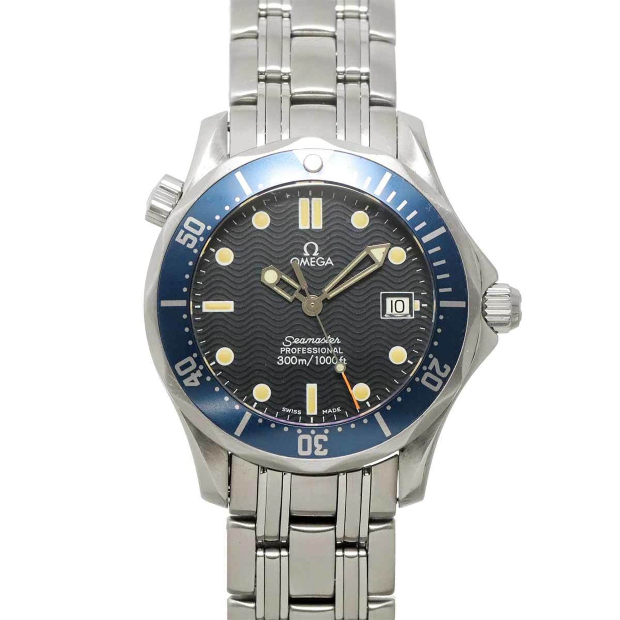 Omega Seamaster Professional 2561 80 Boys\' Watch, Date, Navy, Quartz Watch