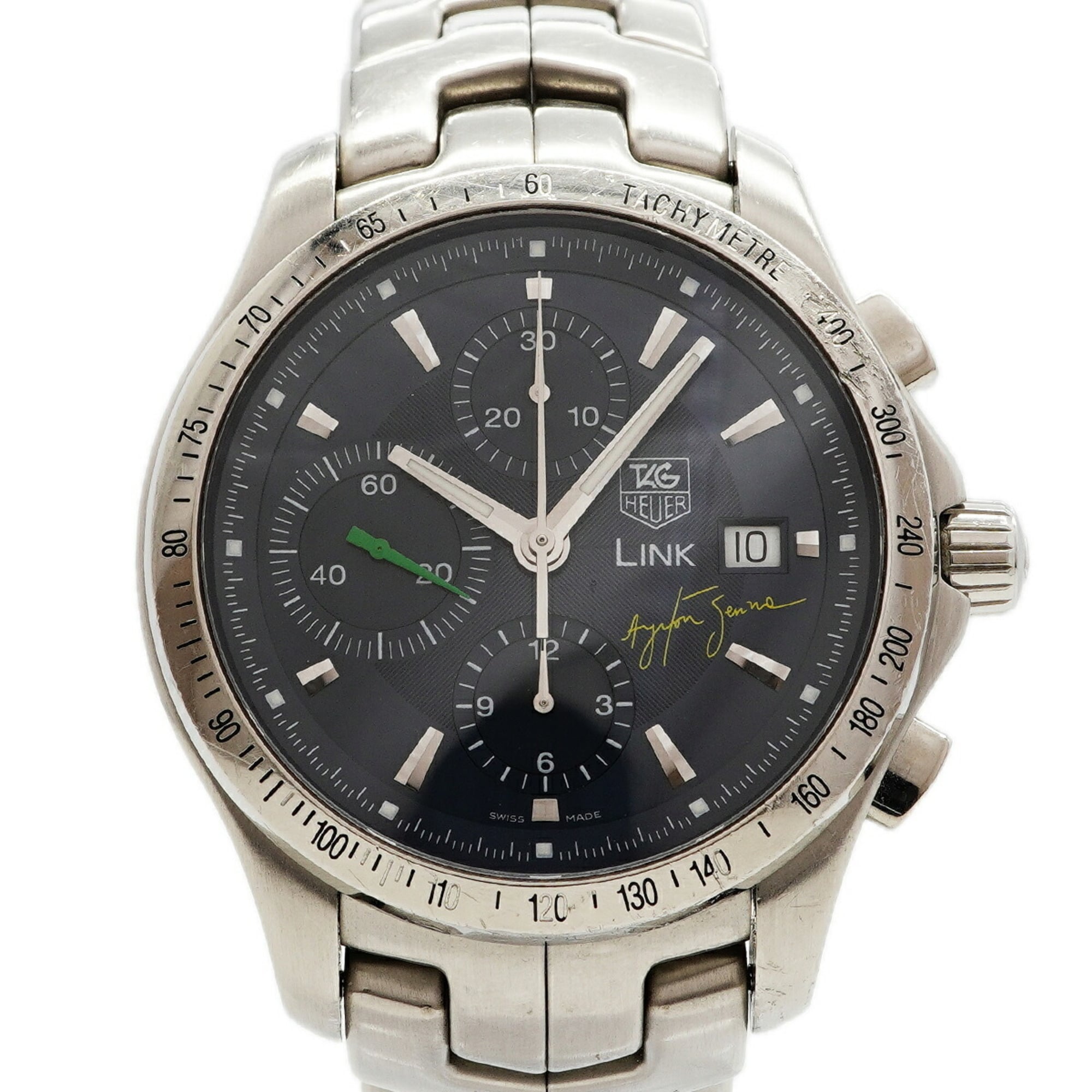 TAG Heuer Link Ayrton Senna Limited Edition CJF2113 Blue Dial Men\'s Watch