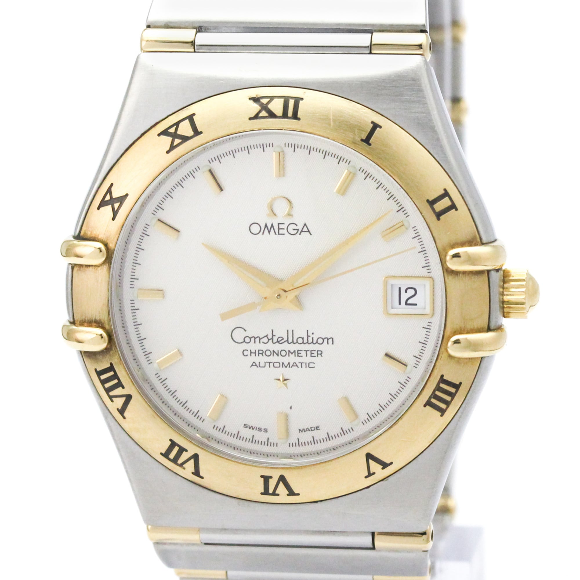 OMEGA Constellation 18K Gold Steel Automatic Watch 1302.30 Polished