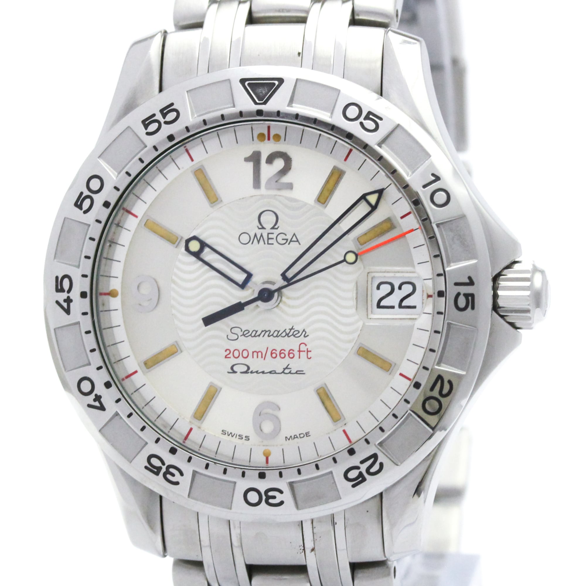 OMEGA Seamaster Omegamatic Steel Auto Quartz Watch 2514.30 Polished