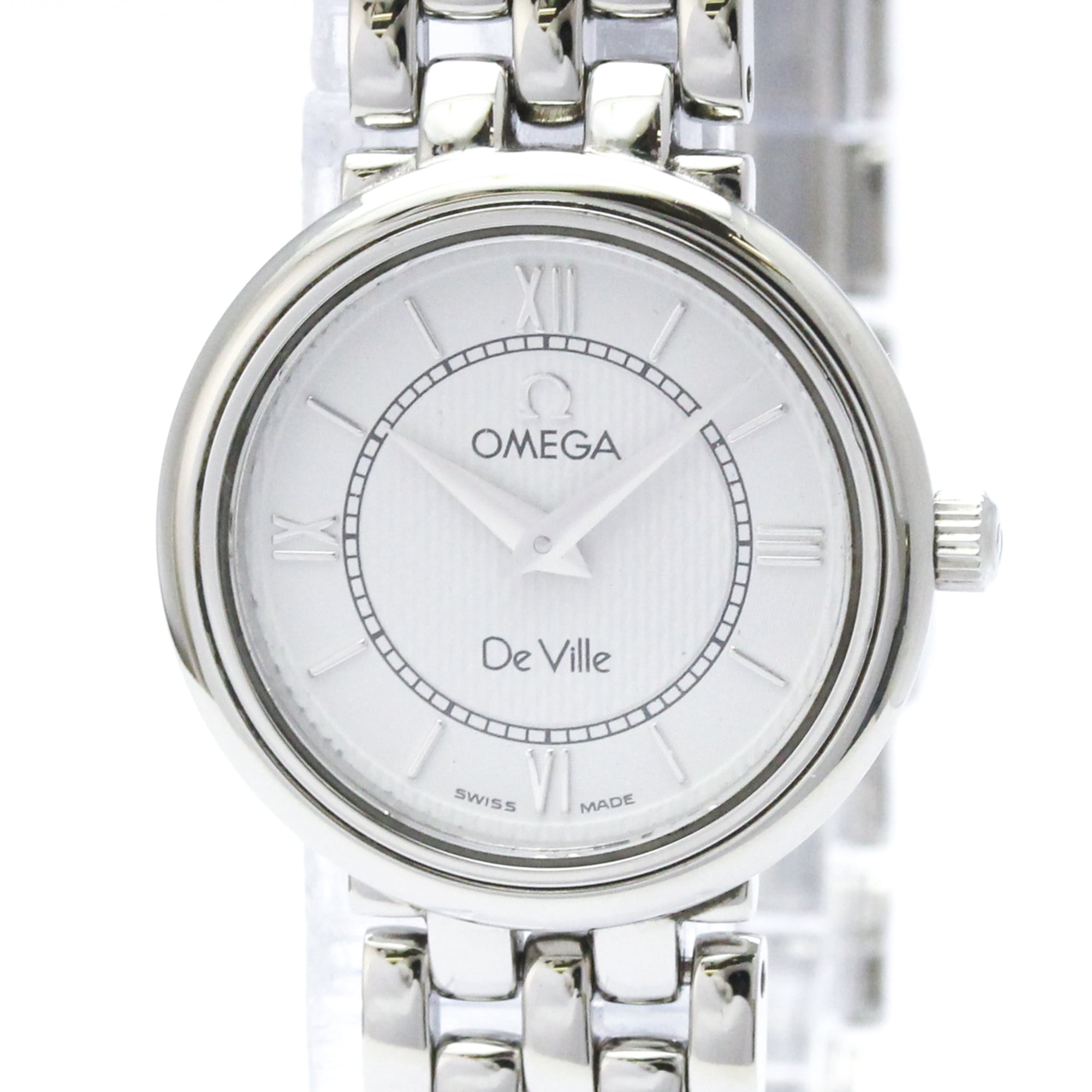 OMEGA De Ville Stainless Steel Quartz Ladies Watch 7574.31 Polished