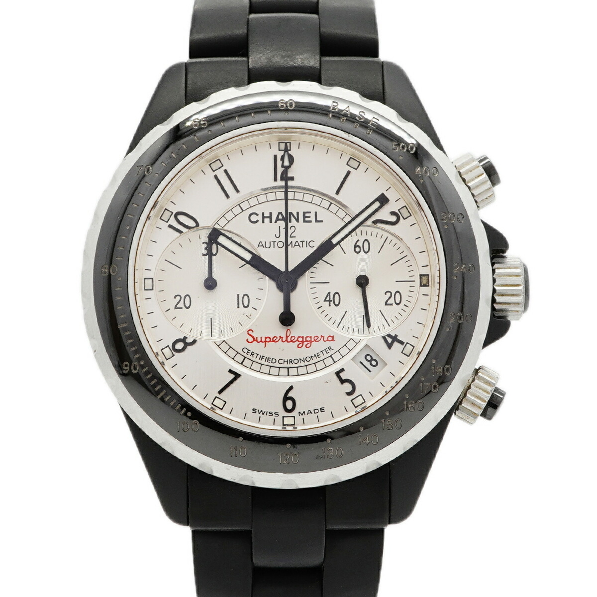Chanel J12 Superleggera Anniversary H2681 Silver Dial Men\'s Watch