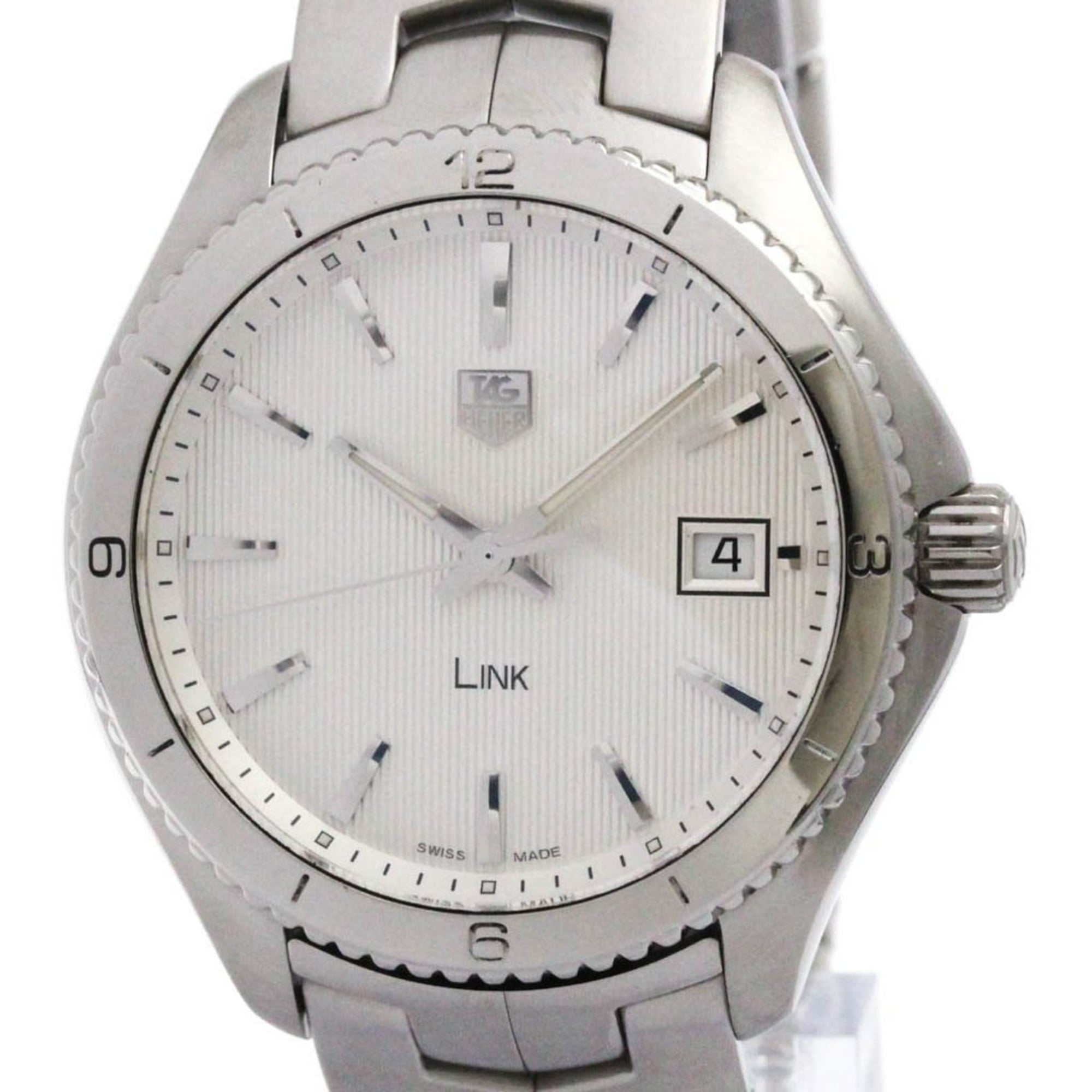 TAG HEUER Link Stainless Steel Quartz Mens Watch WAT1111 Polished