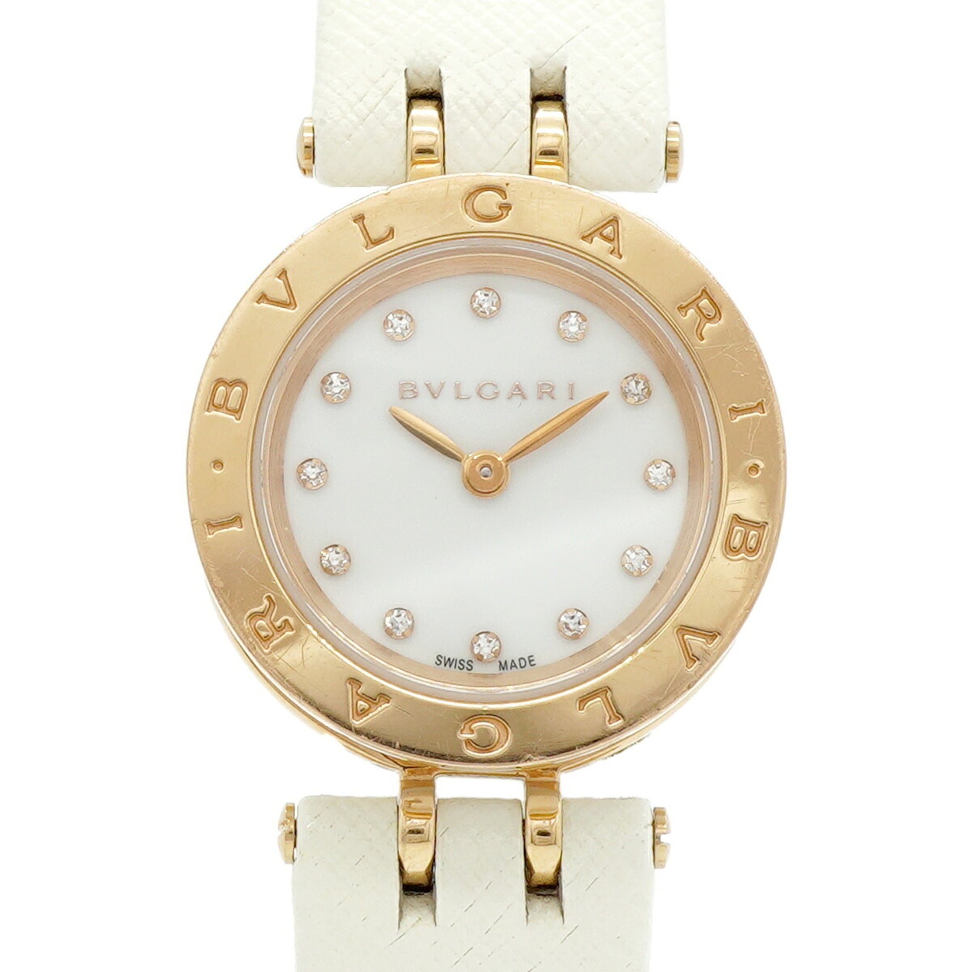 Bulgari B.zero1 18KPG Diamond BZP23SG White Dial Women\'s Watch