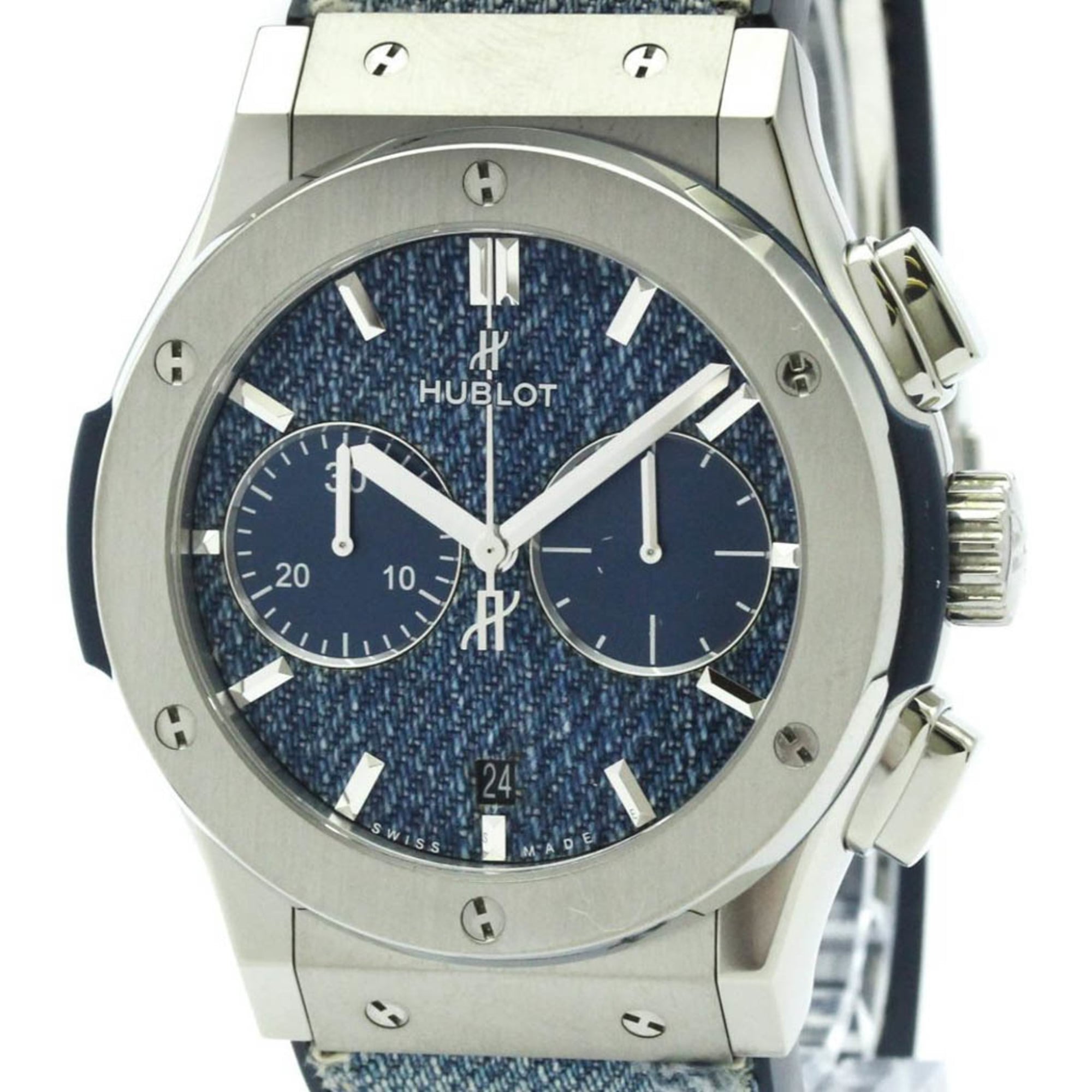 HUBLOT Classic Fusion Jeans Mens Watch 521.NX.2770.NR Polished