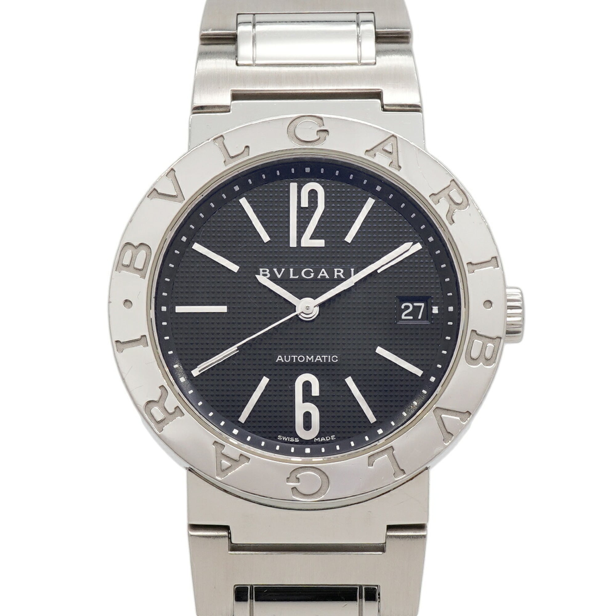 Bvlgari BB38SS Black Dial Men\'s Watch