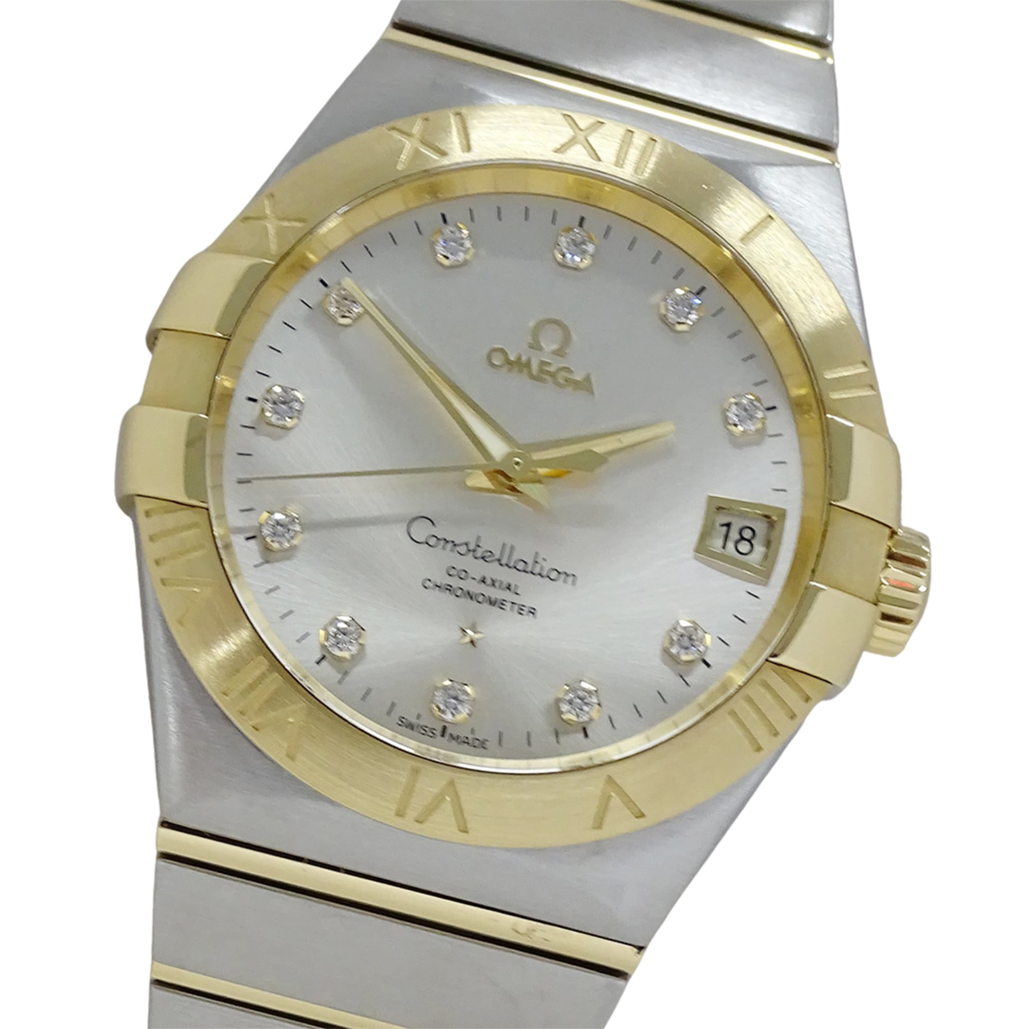 Omega Constellation 123.20.38.21.52.002 Men\'s Watch, Brand Name, 11P Diamonds, Co-Axial Movement, D