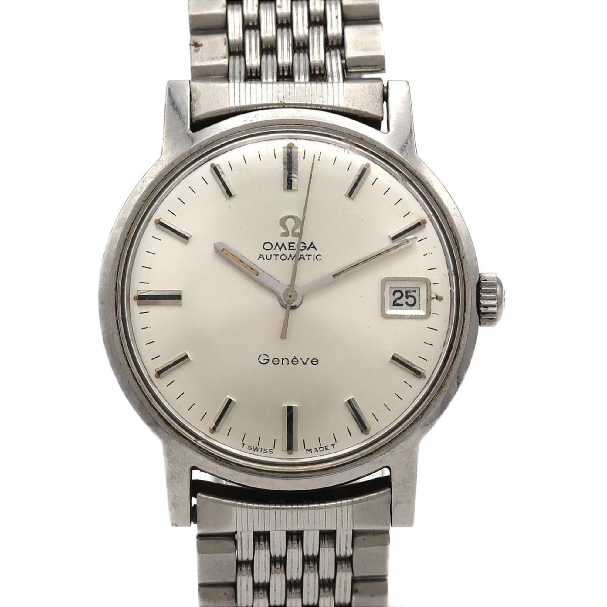 Omega Geneve Stainless Steel Automatic Watch