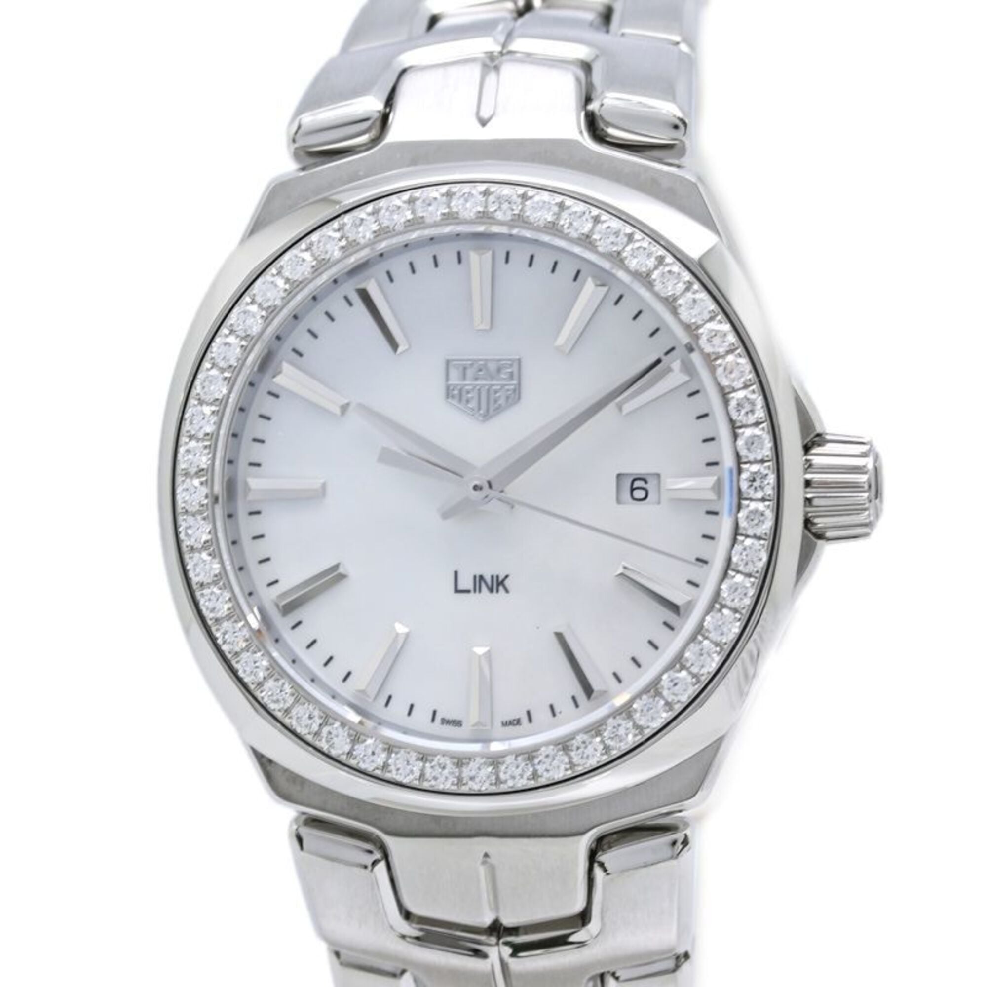 TAG Heuer Link Diamond WBC1314.BA0600 Women\'s Watch, Stainless Steel, 40439