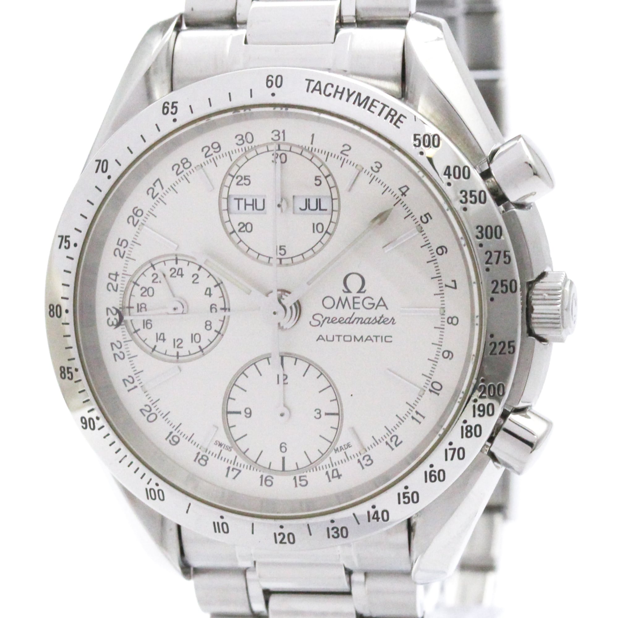 OMEGA Speedmaster Triple Date Steel Automatic Watch 3521.30 Polished