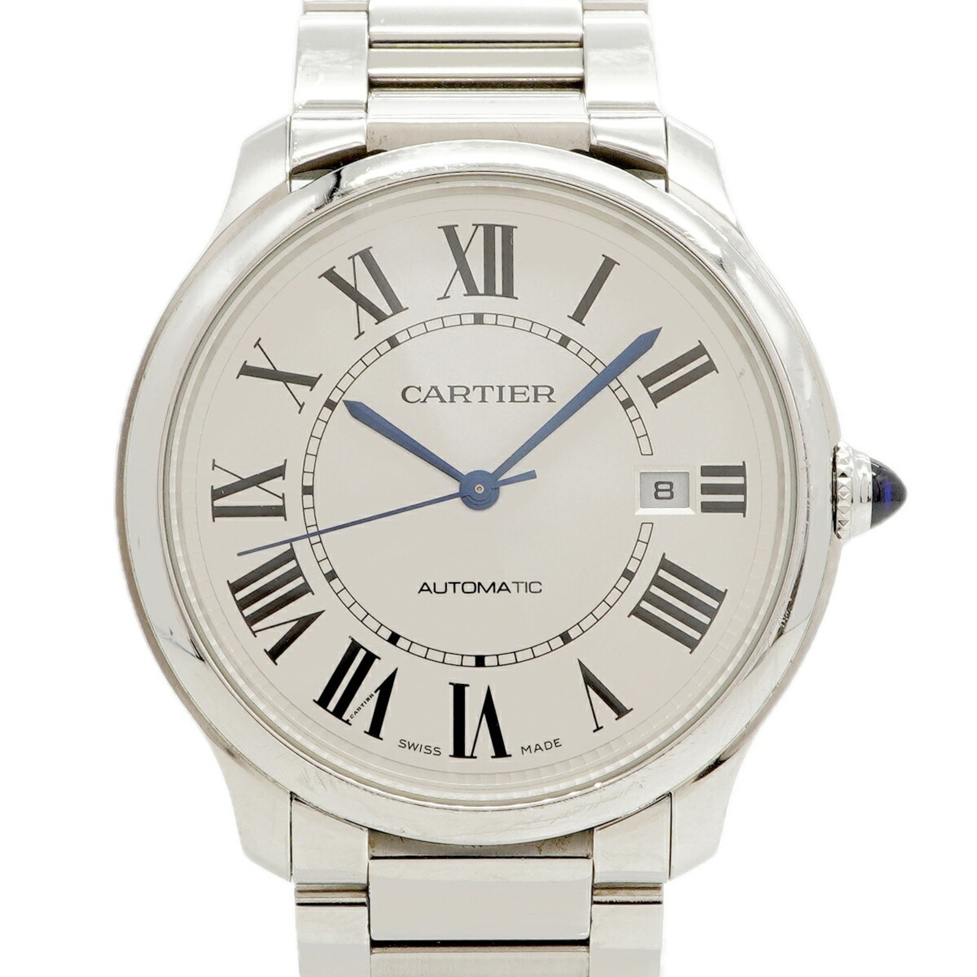 Cartier Ronde Must WSRN0035 Silver Dial Men\'s Watch