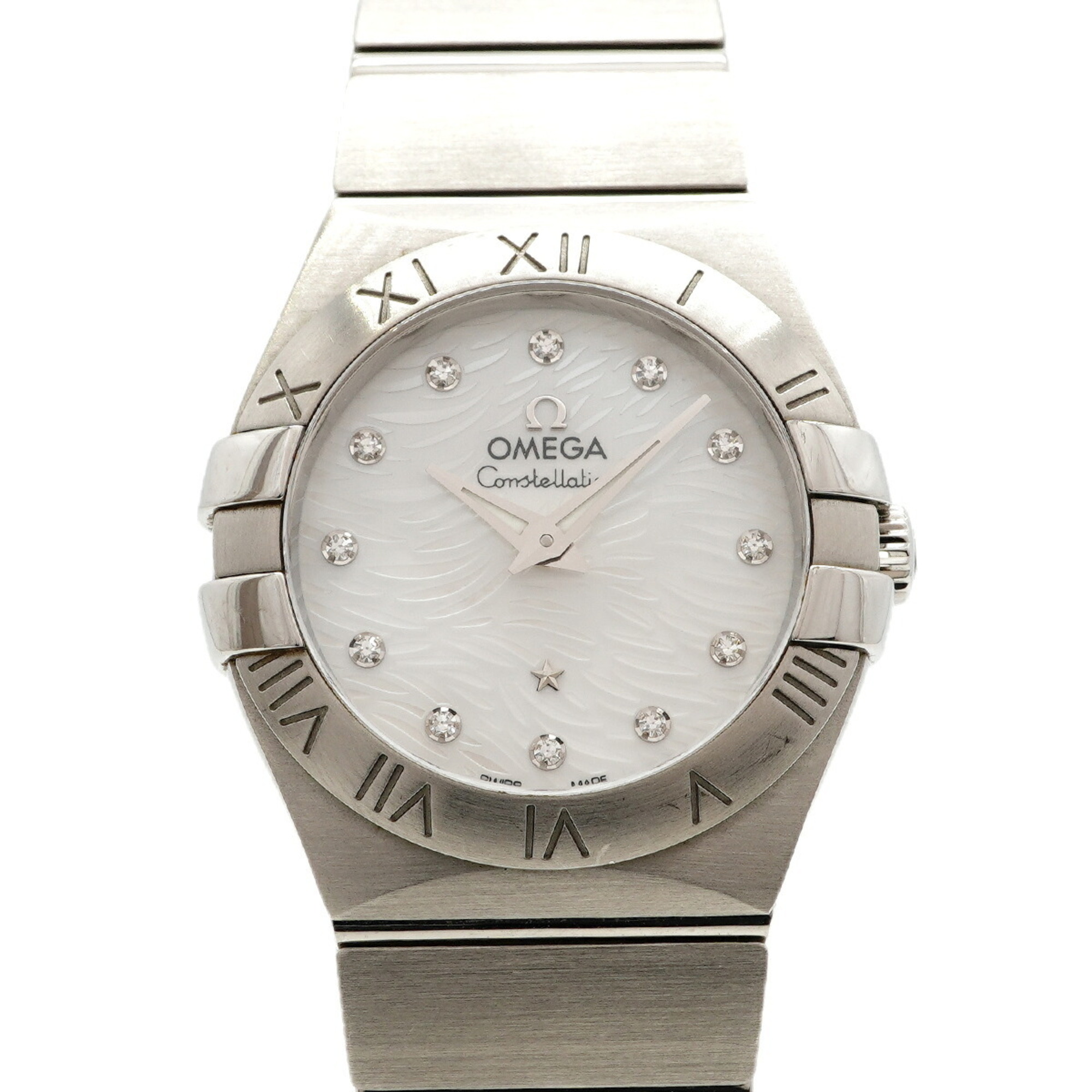 Omega Constellation Plume Diamond 123.10.27.60.55.004 White Dial Women\'s Watch