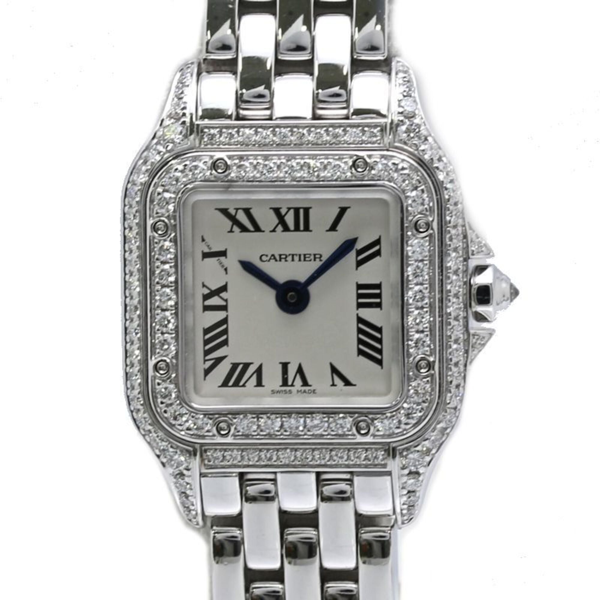 CARTIER Cartier Panthre de Mini Diamond WJPN0019 Women\'s Watch 18K White Gold 40495